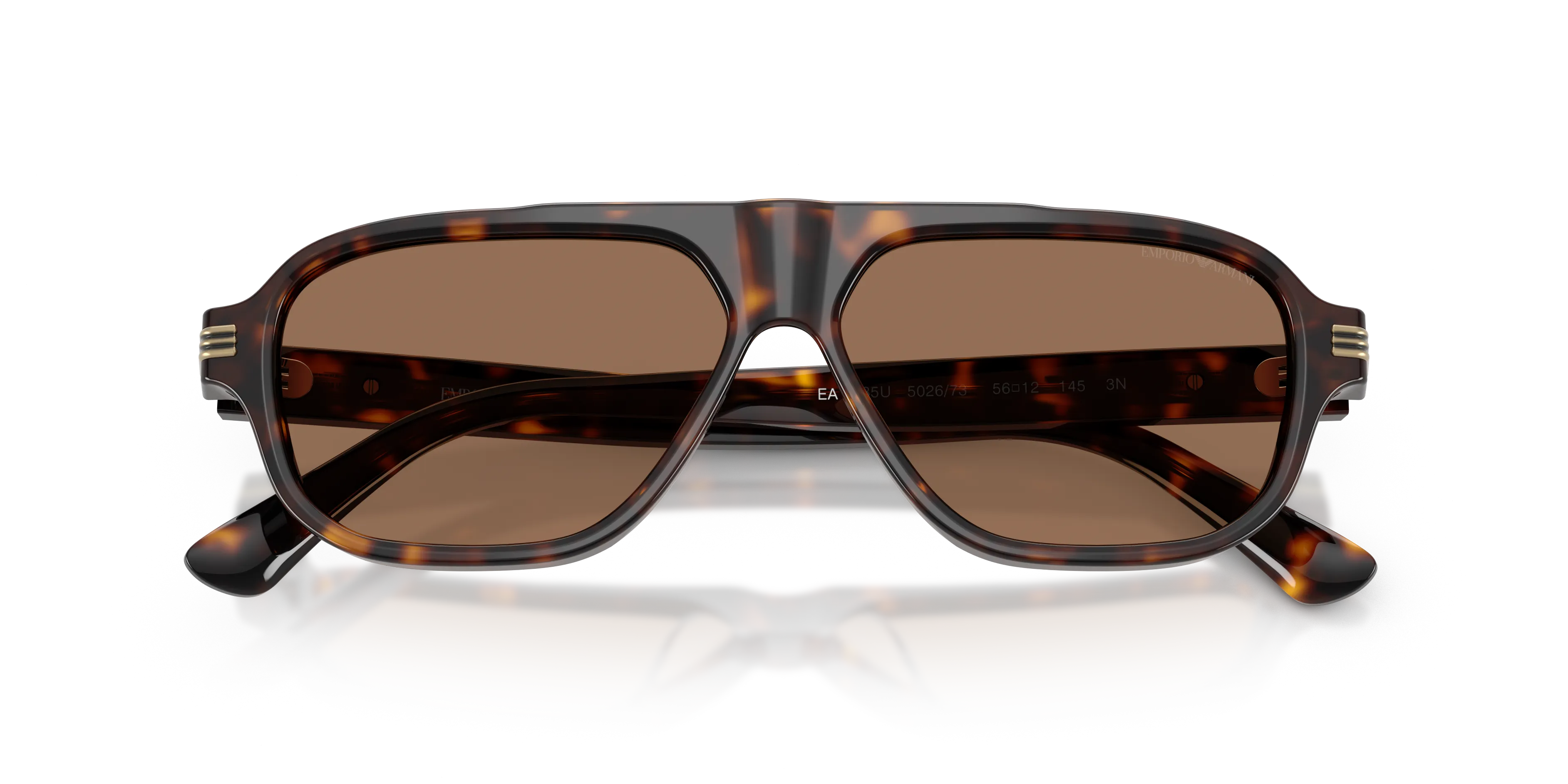 Emporio Armani EA4285U 502673 Occhiali da sole Acetato Tartaruga Marrone Pilot Normale - immagine 2