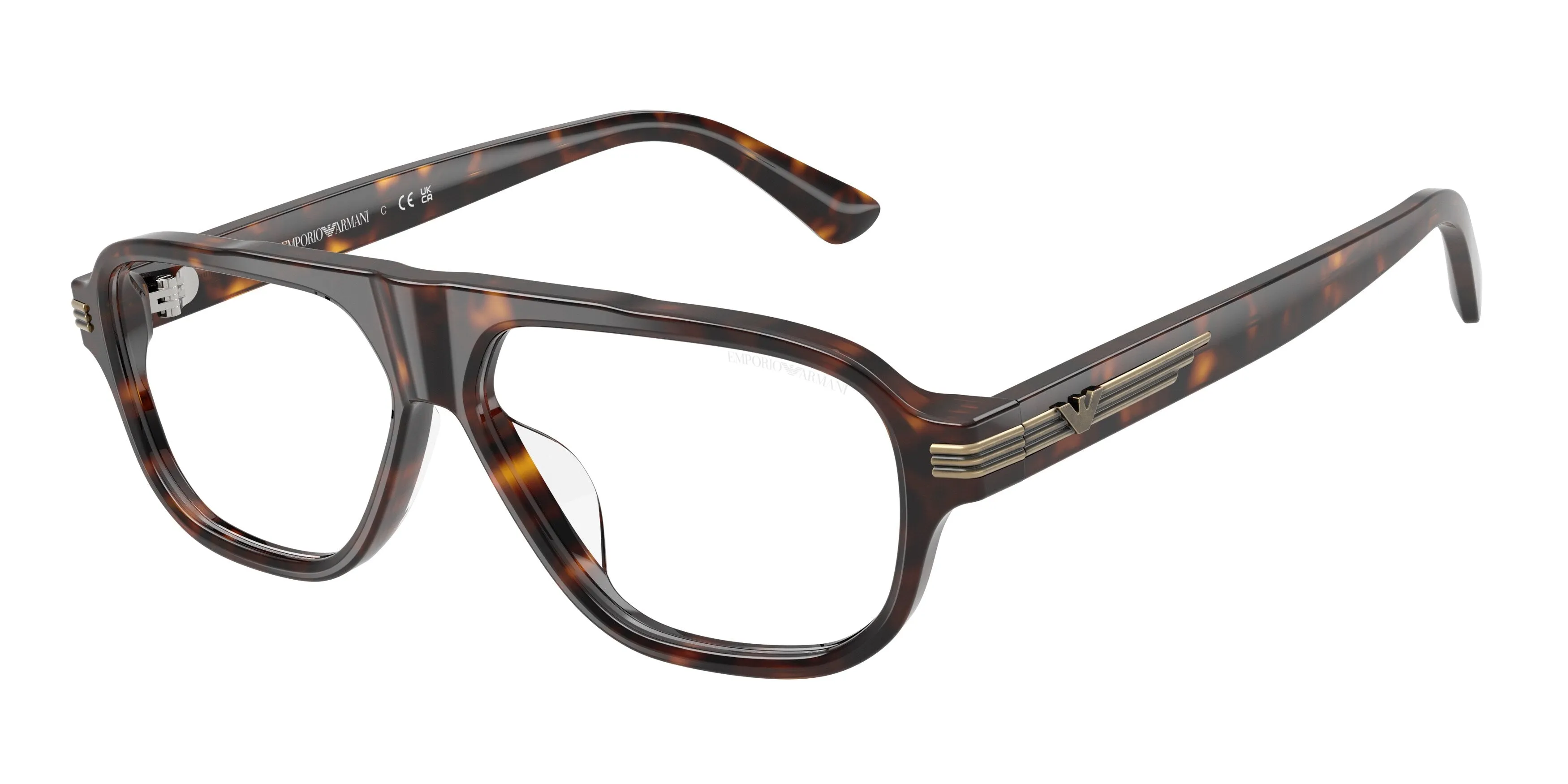 Emporio Armani EA4285U 50261W Occhiali da sole Acetato Tartaruga Trasparente Pilot Normale - immagine 1