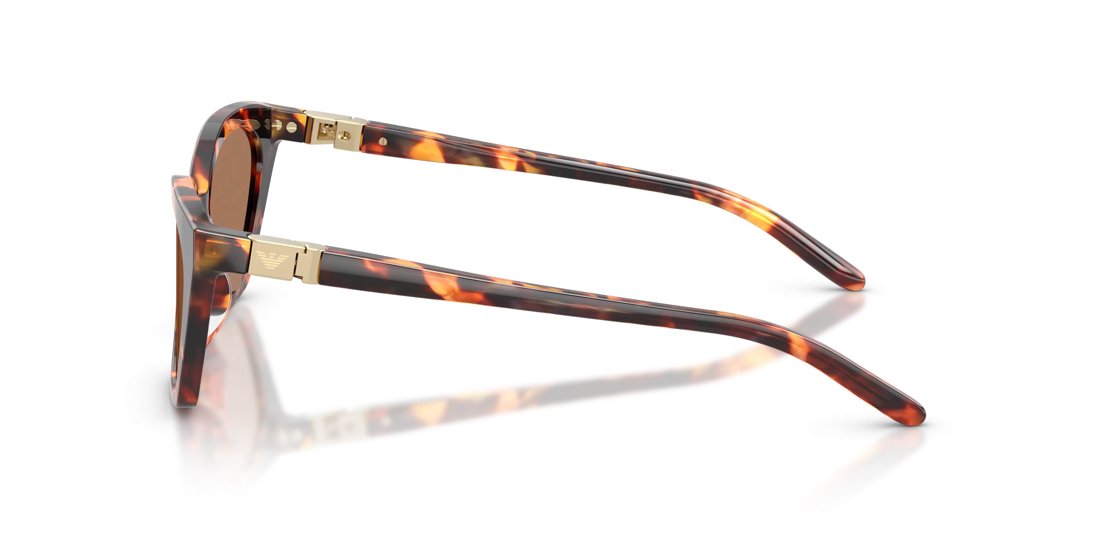 Emporio Armani EA4284U 646273 Occhiali da sole Acetato Tartaruga Marrone Cat Eye Normale - immagine 4