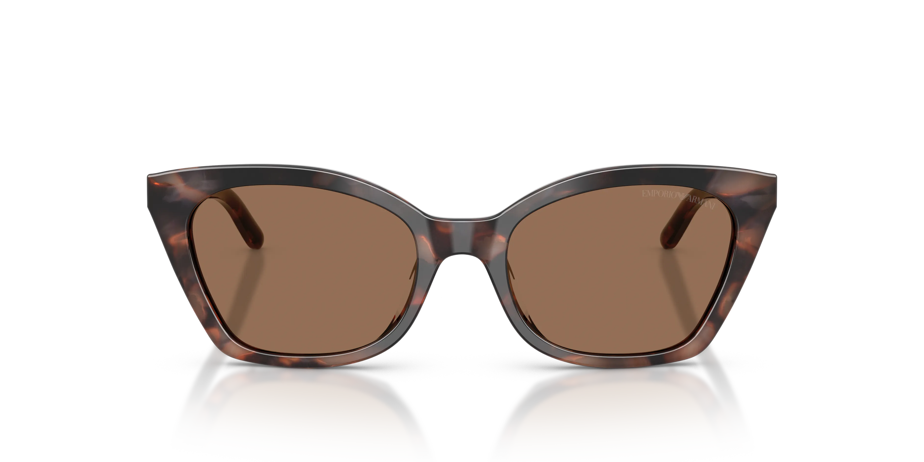 Emporio Armani EA4284U 646173 Occhiali da sole Acetato Tartaruga Marrone Cat Eye Normale - immagine 3