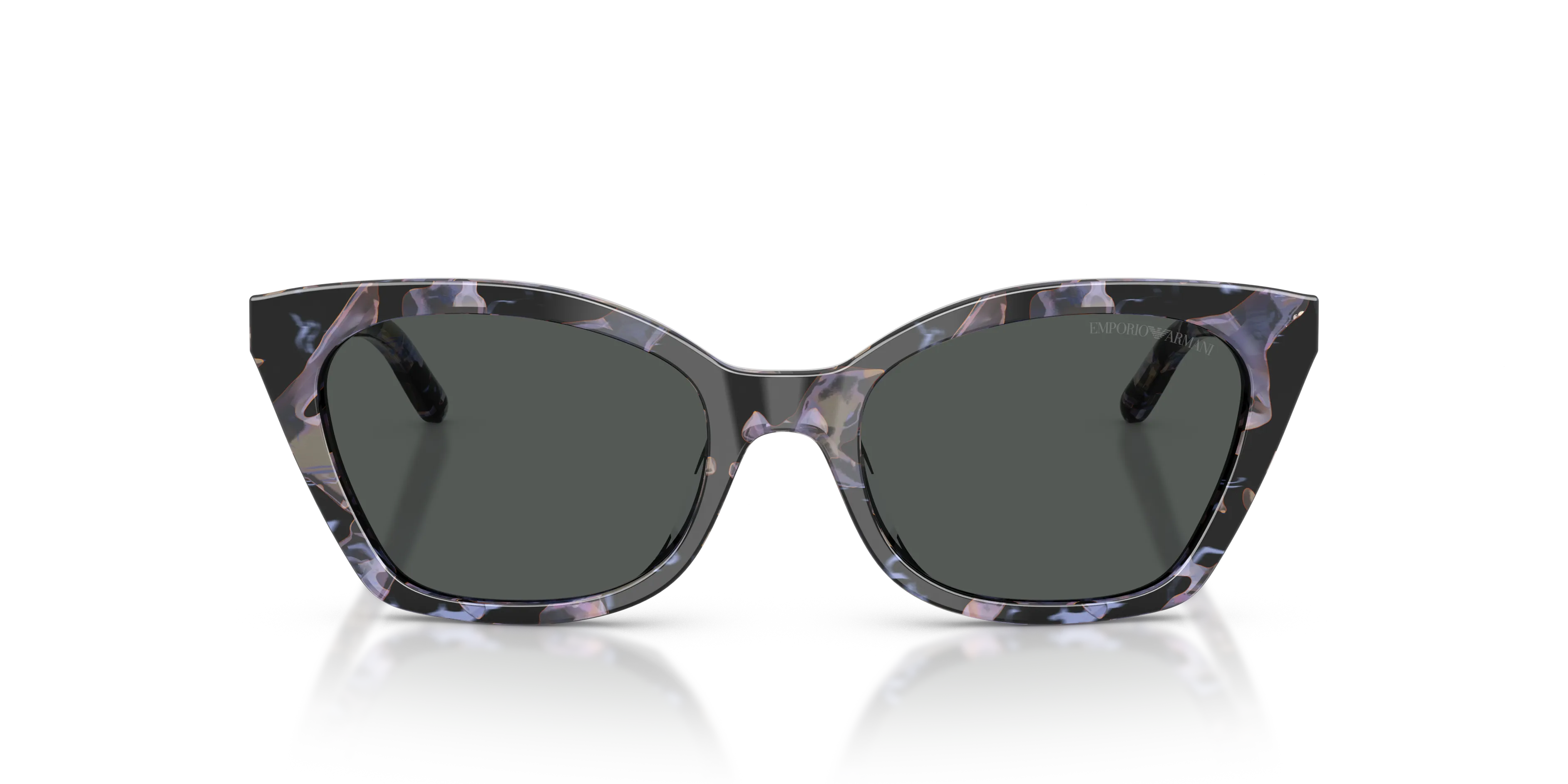 Emporio Armani EA4284U 646087 Occhiali da sole Acetato Tartaruga Grigio Cat Eye Normale - immagine 3