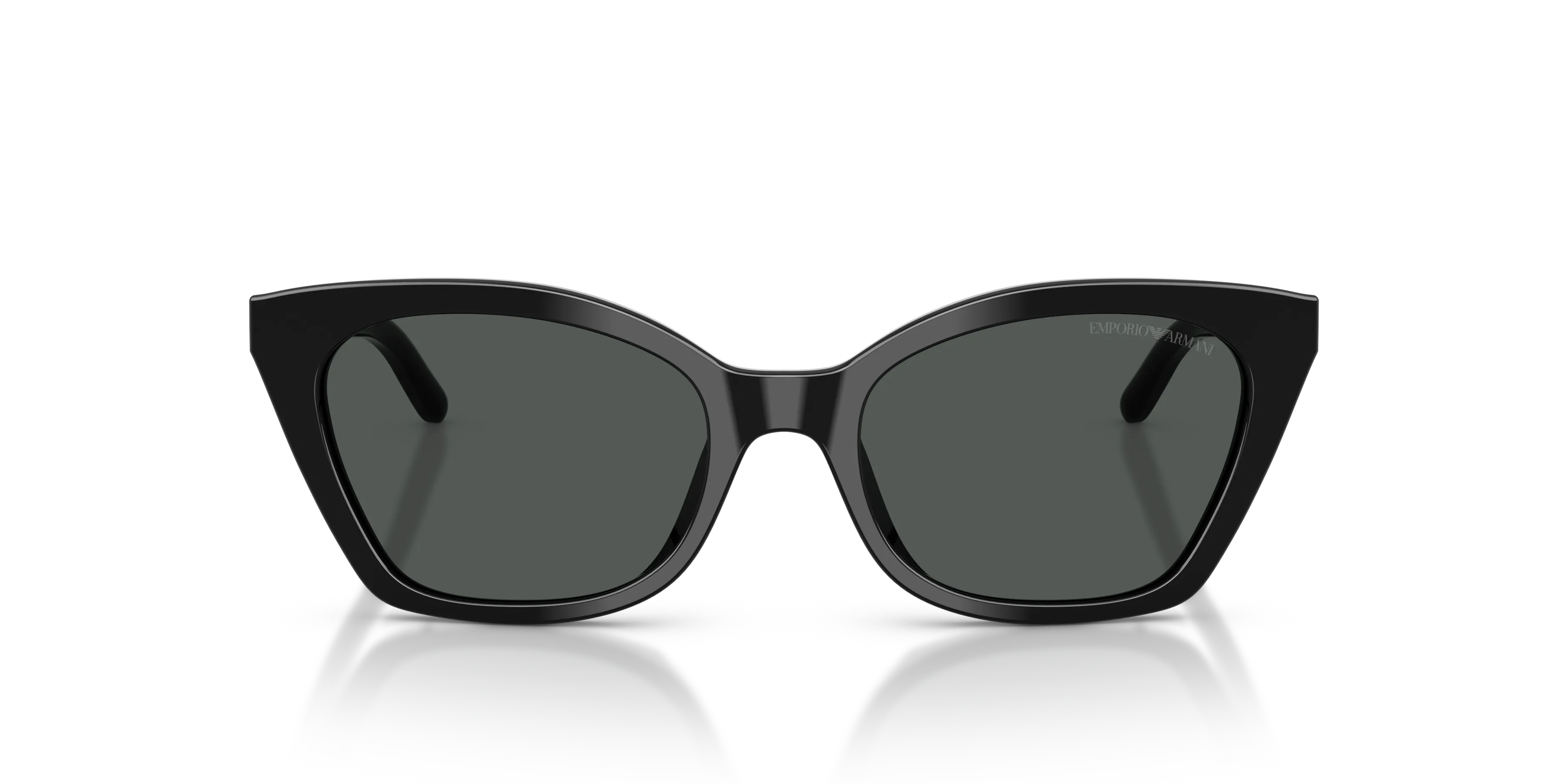 Emporio Armani EA4284U 501787 Occhiali da sole Acetato Nero Grigio Cat Eye Normale - immagine 3