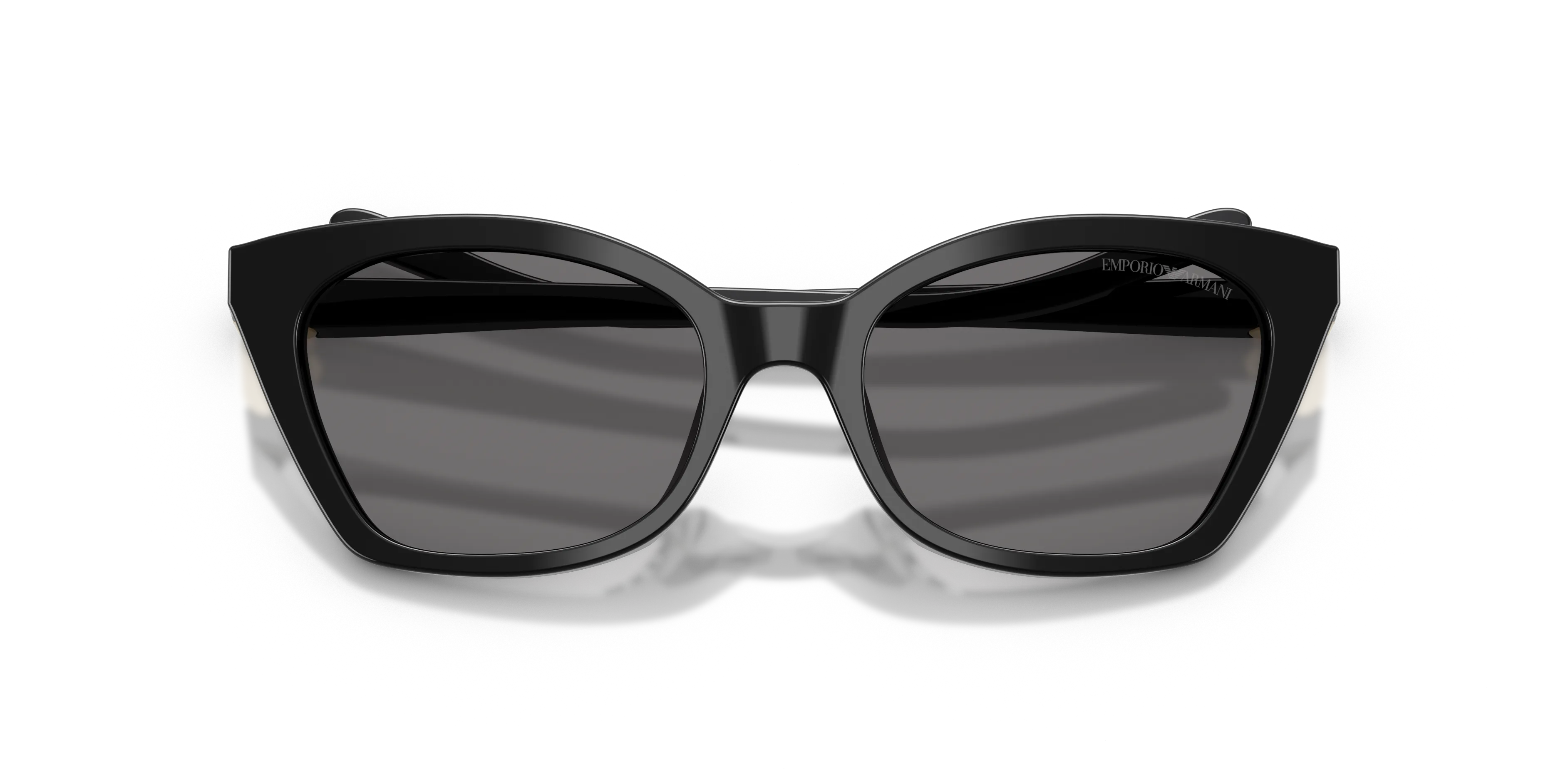 Emporio Armani EA4284U 501781 Occhiali da sole Acetato Nero Grigio Cat Eye Polarizzata - immagine 2