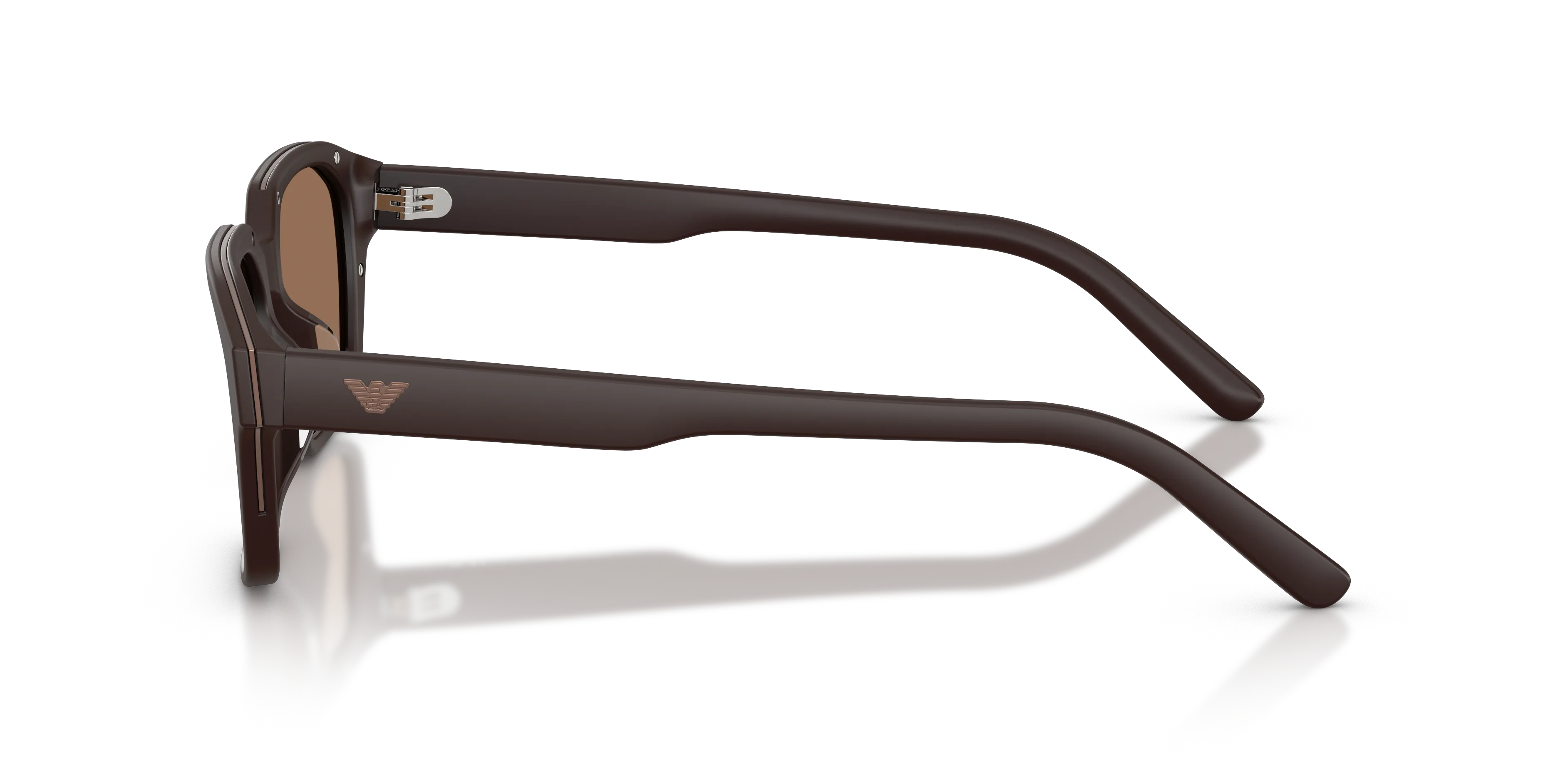 Emporio Armani EA4283U 645873 Occhiali da sole Acetato Marrone Marrone Geometrica Normale - immagine 4