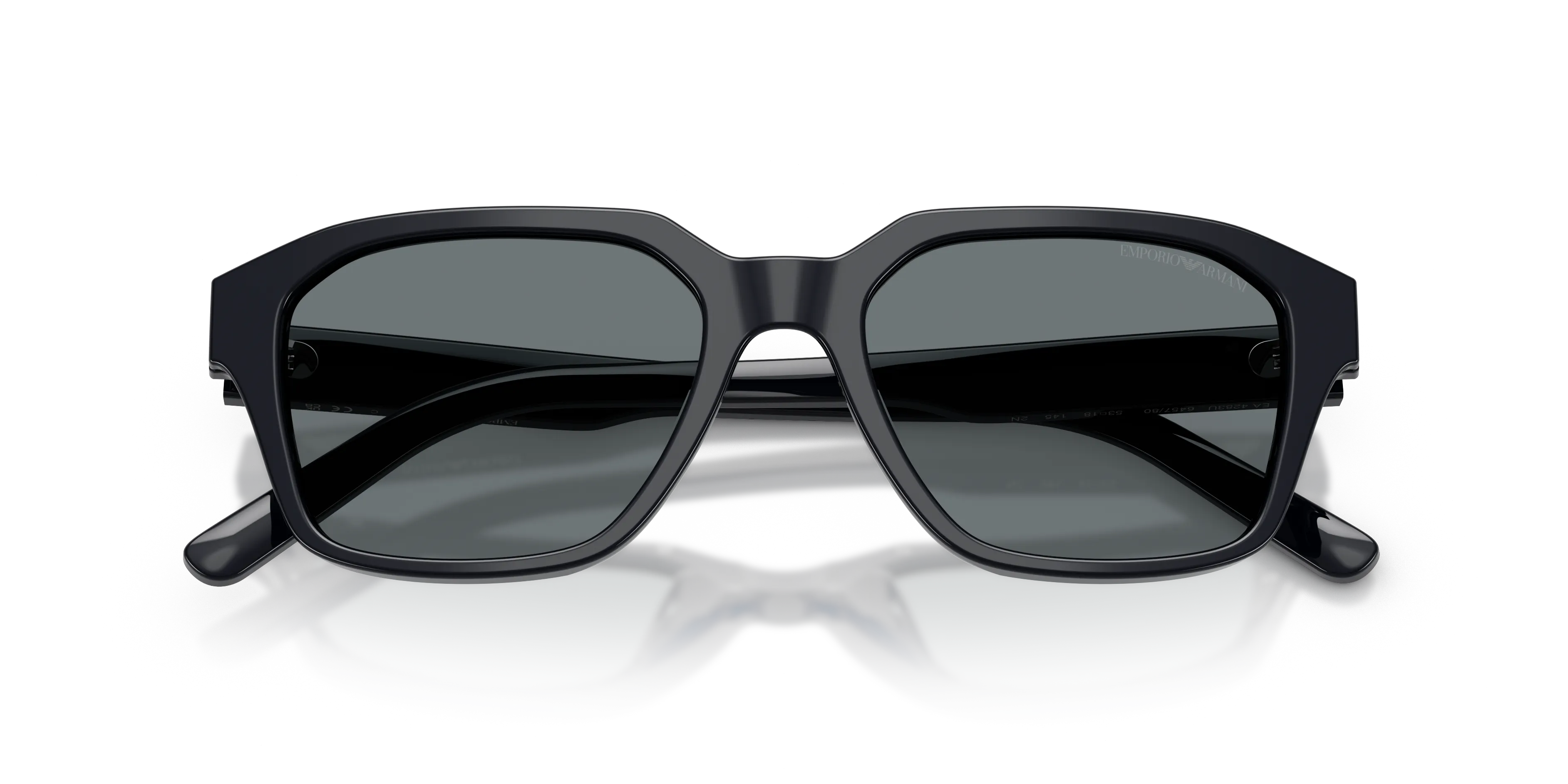 Emporio Armani EA4283U 645780 Occhiali da sole Acetato Blu Blu Geometrica Normale - immagine 2