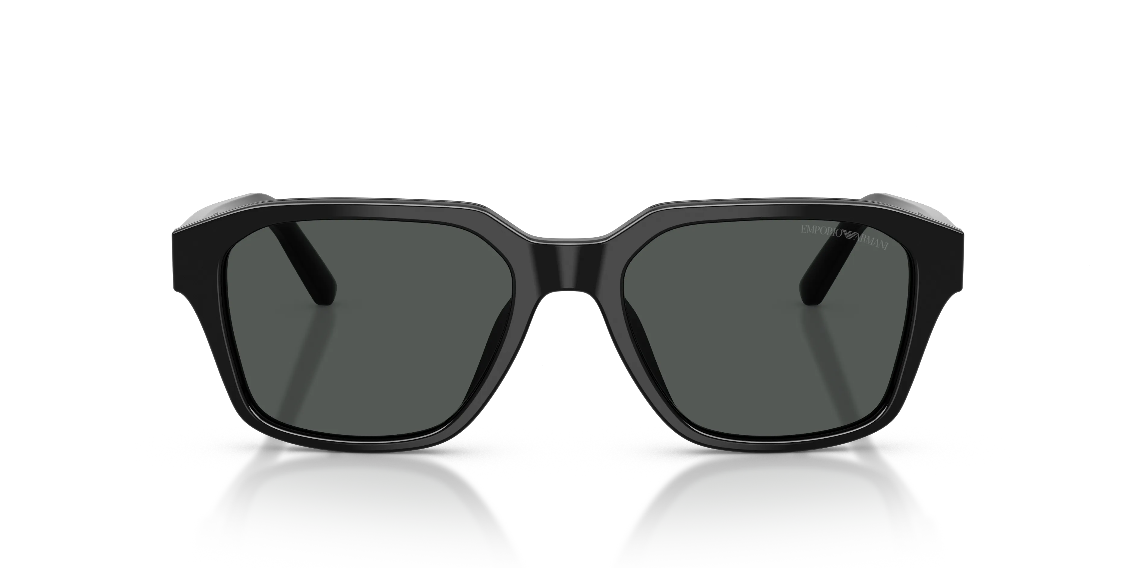 Emporio Armani EA4283U 501787 Occhiali da sole Acetato Nero Grigio Geometrica Normale - immagine 3