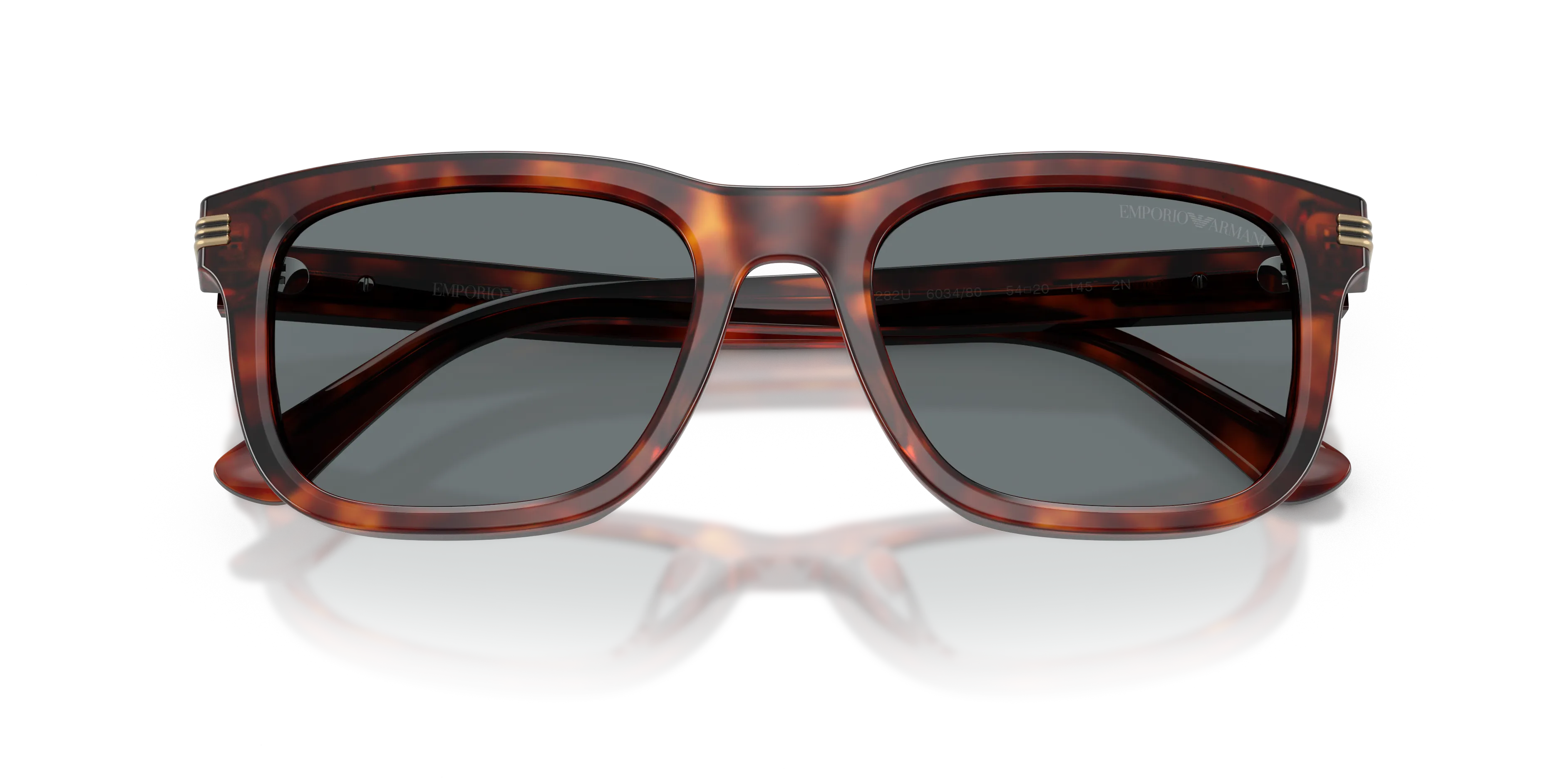 Emporio Armani EA4282U 603480 Occhiali da sole Acetato Rosso Blu Geometrica Normale - immagine 2