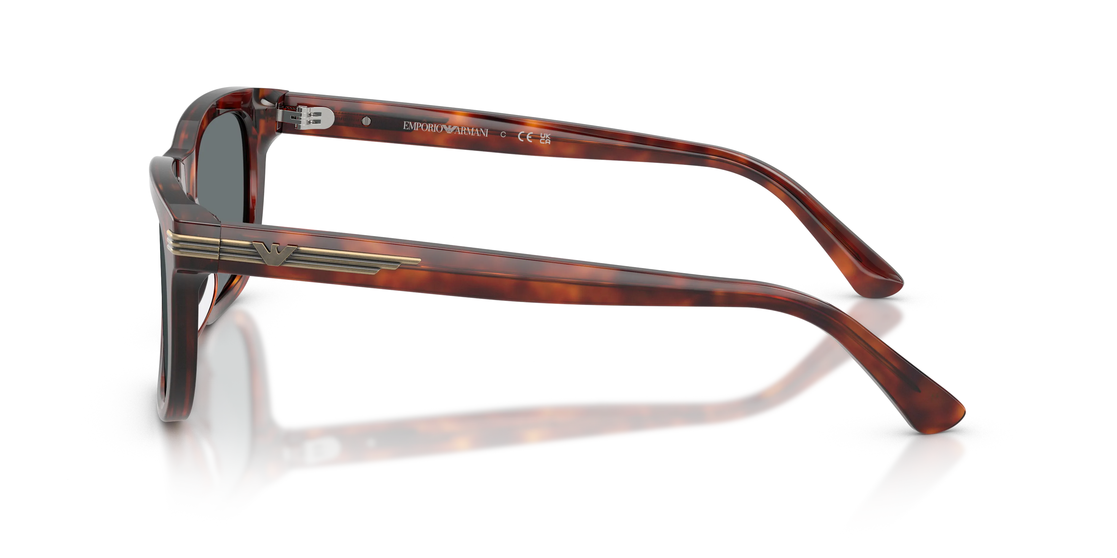 Emporio Armani EA4282U 603480 Occhiali da sole Acetato Rosso Blu Geometrica Normale - immagine 4