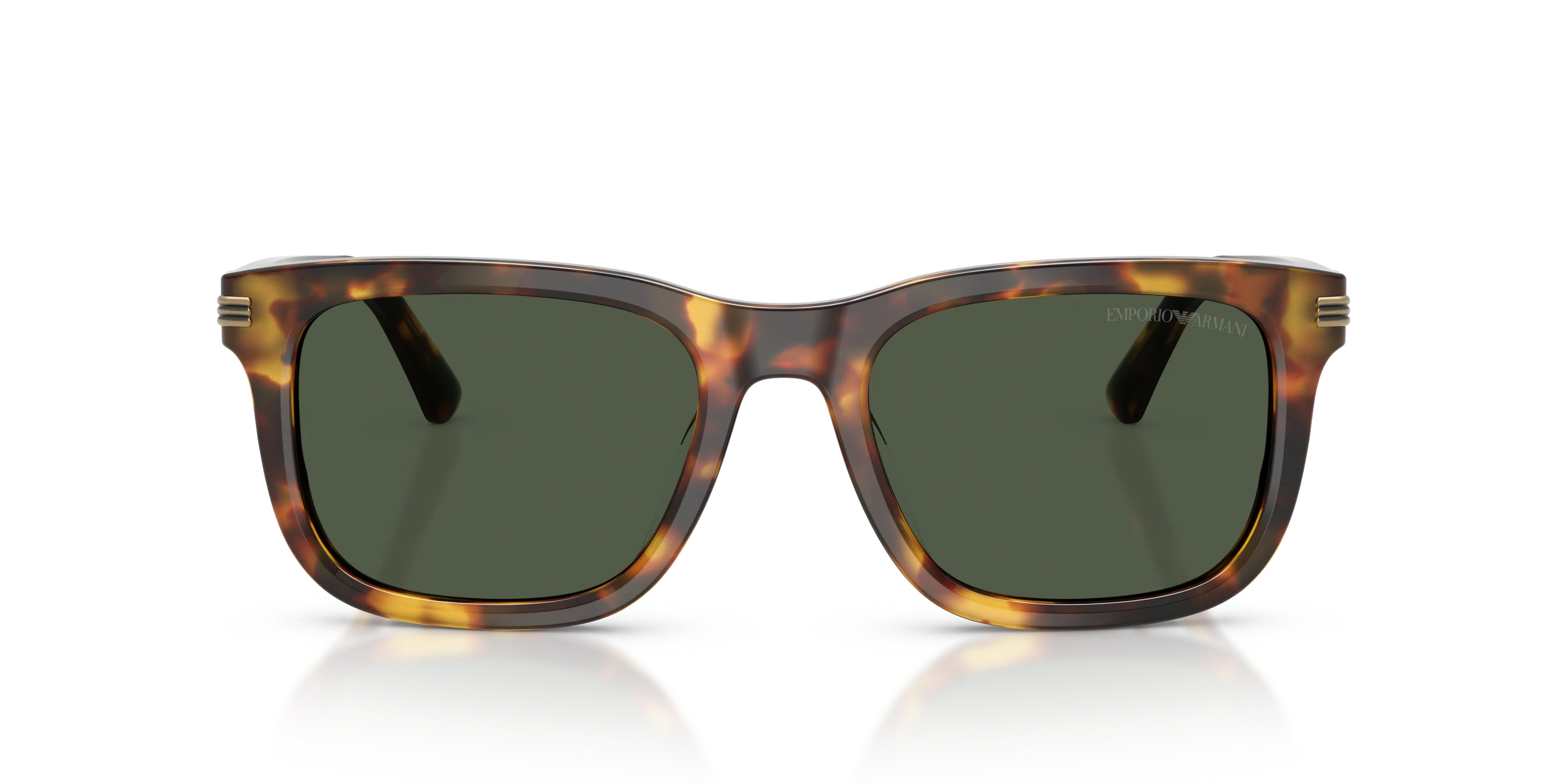 Emporio Armani EA4282U 59939A Occhiali da sole Acetato Marrone Verde Geometrica Polarizzata - immagine 3