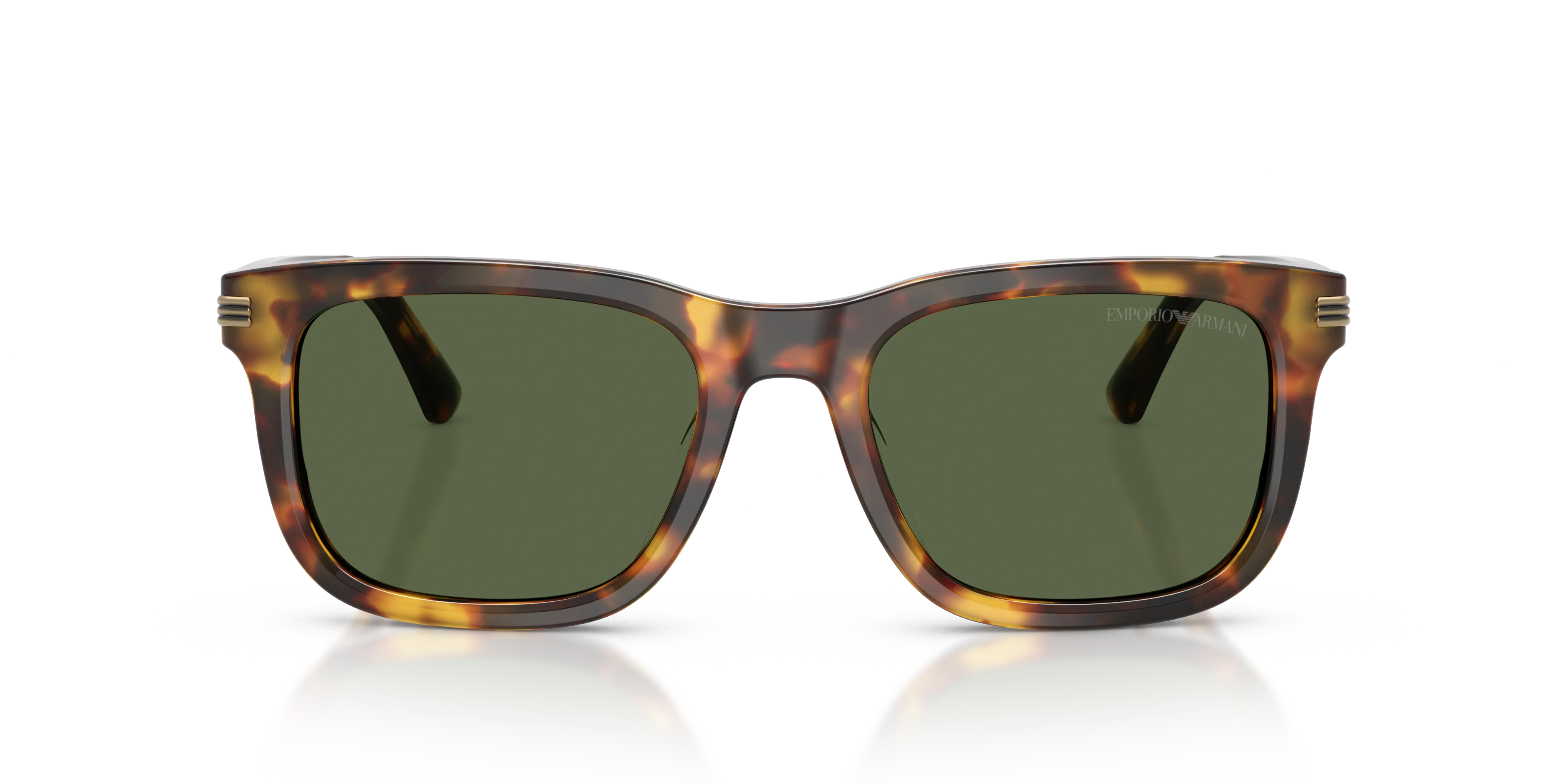Emporio Armani EA4282U 599371 Occhiali da sole Acetato Marrone Verde Geometrica Normale - immagine 3