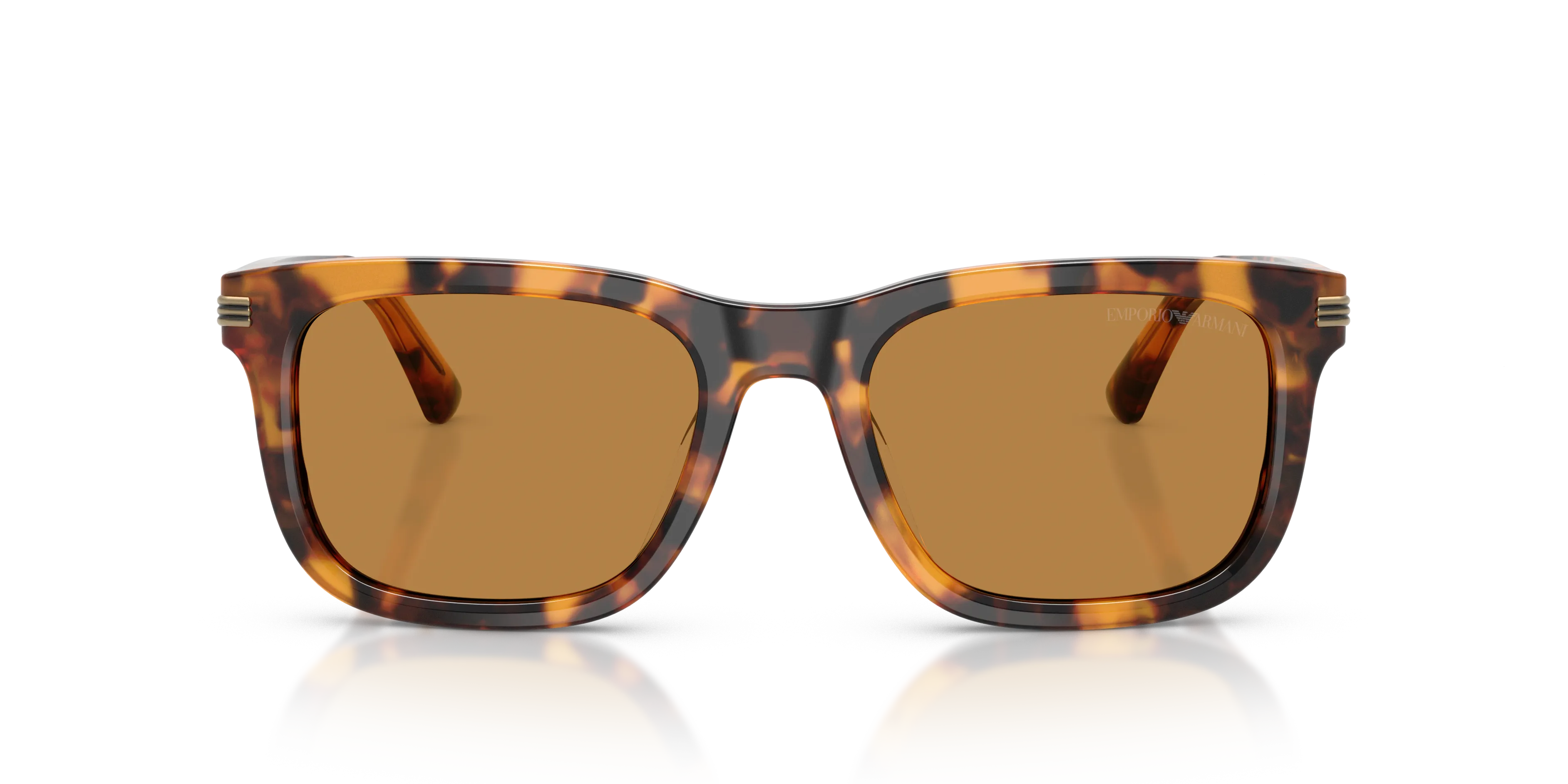 Emporio Armani EA4282U 591693 Occhiali da sole Acetato Tartaruga Marrone Geometrica Normale - immagine 3