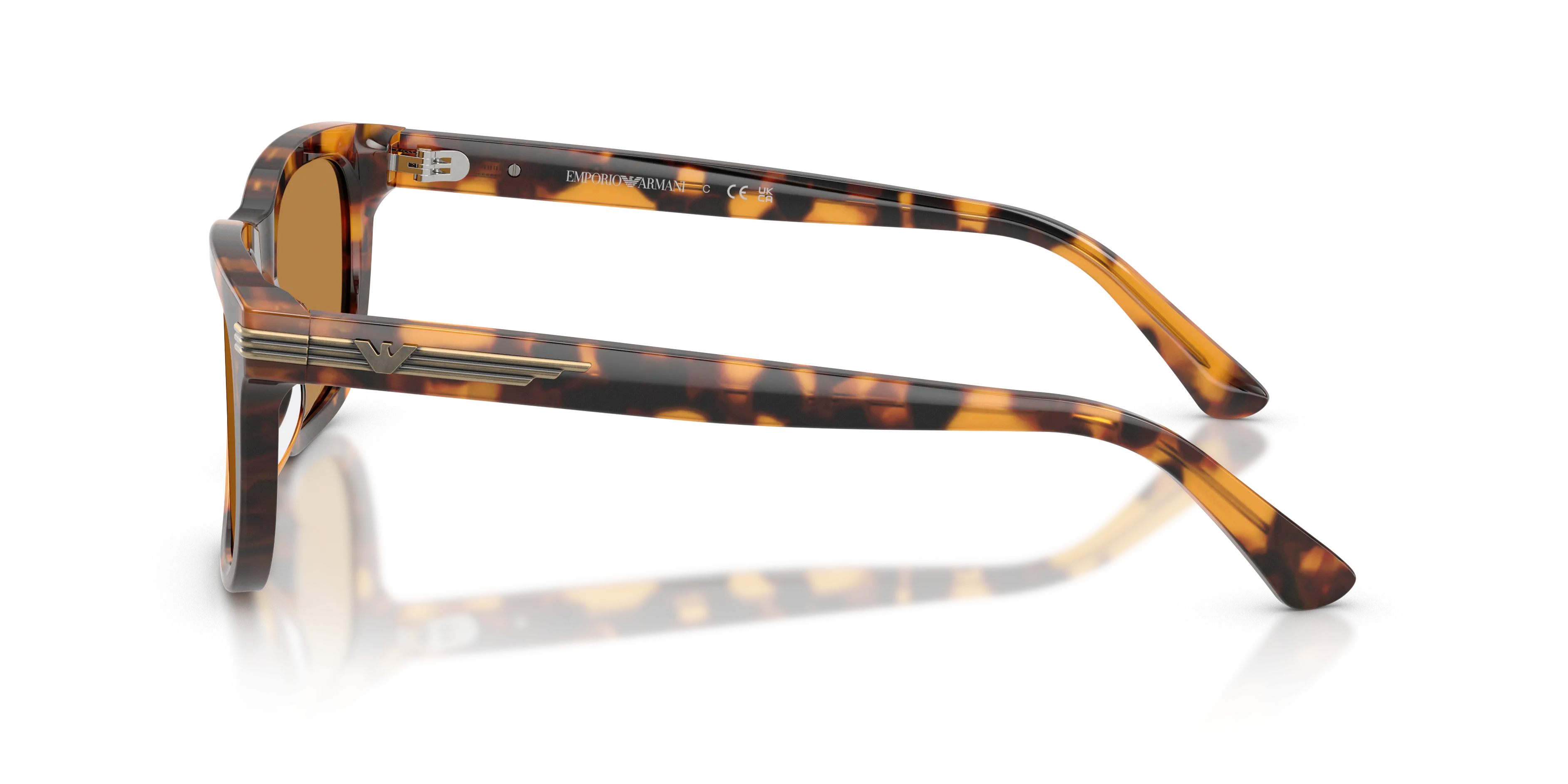 Emporio Armani EA4282U 591693 Occhiali da sole Acetato Tartaruga Marrone Geometrica Normale - immagine 4