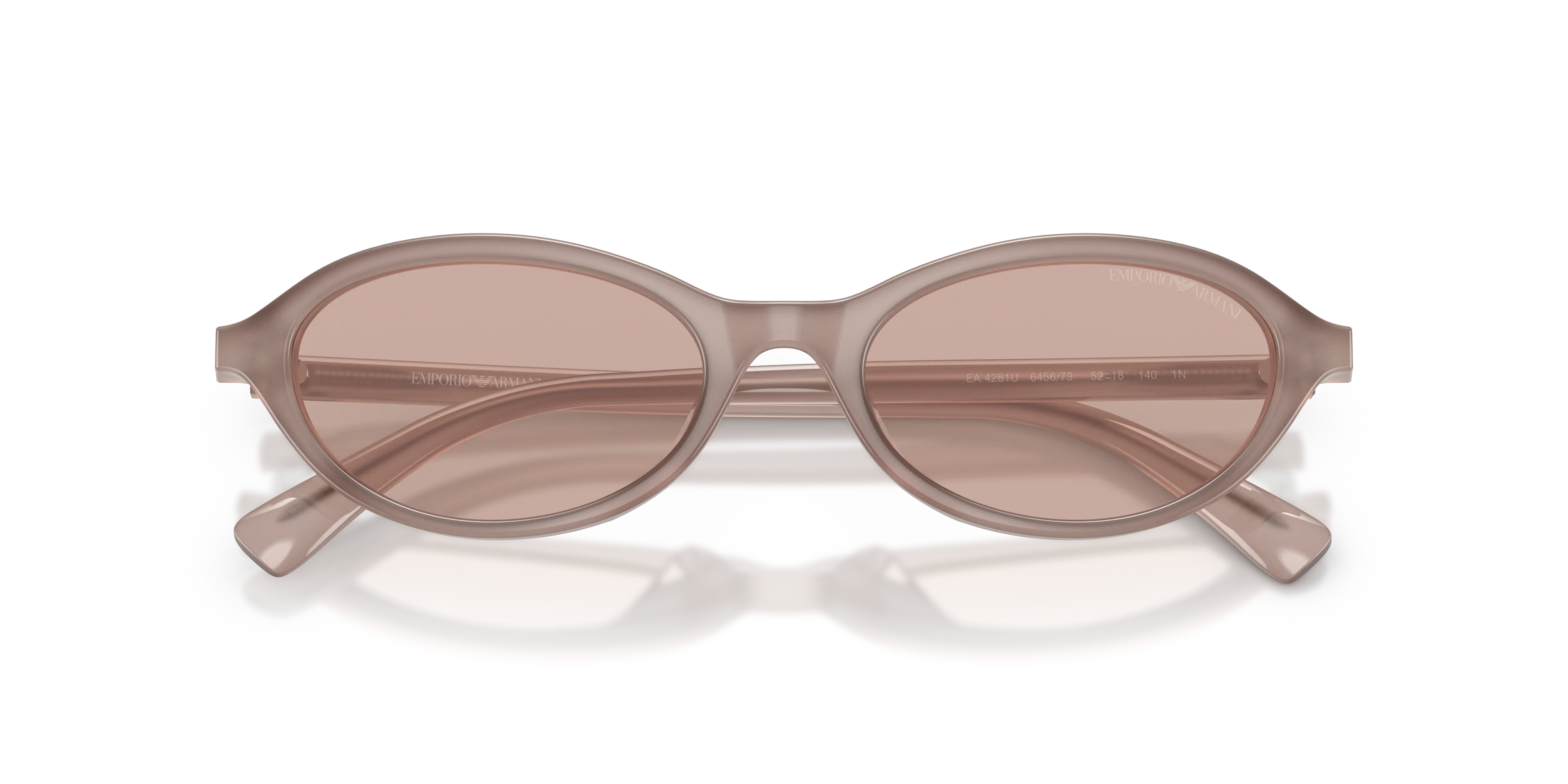 Emporio Armani EA4281U 645673 Occhiali da sole Acetato Marrone Marrone Rotonda Normale - immagine 2