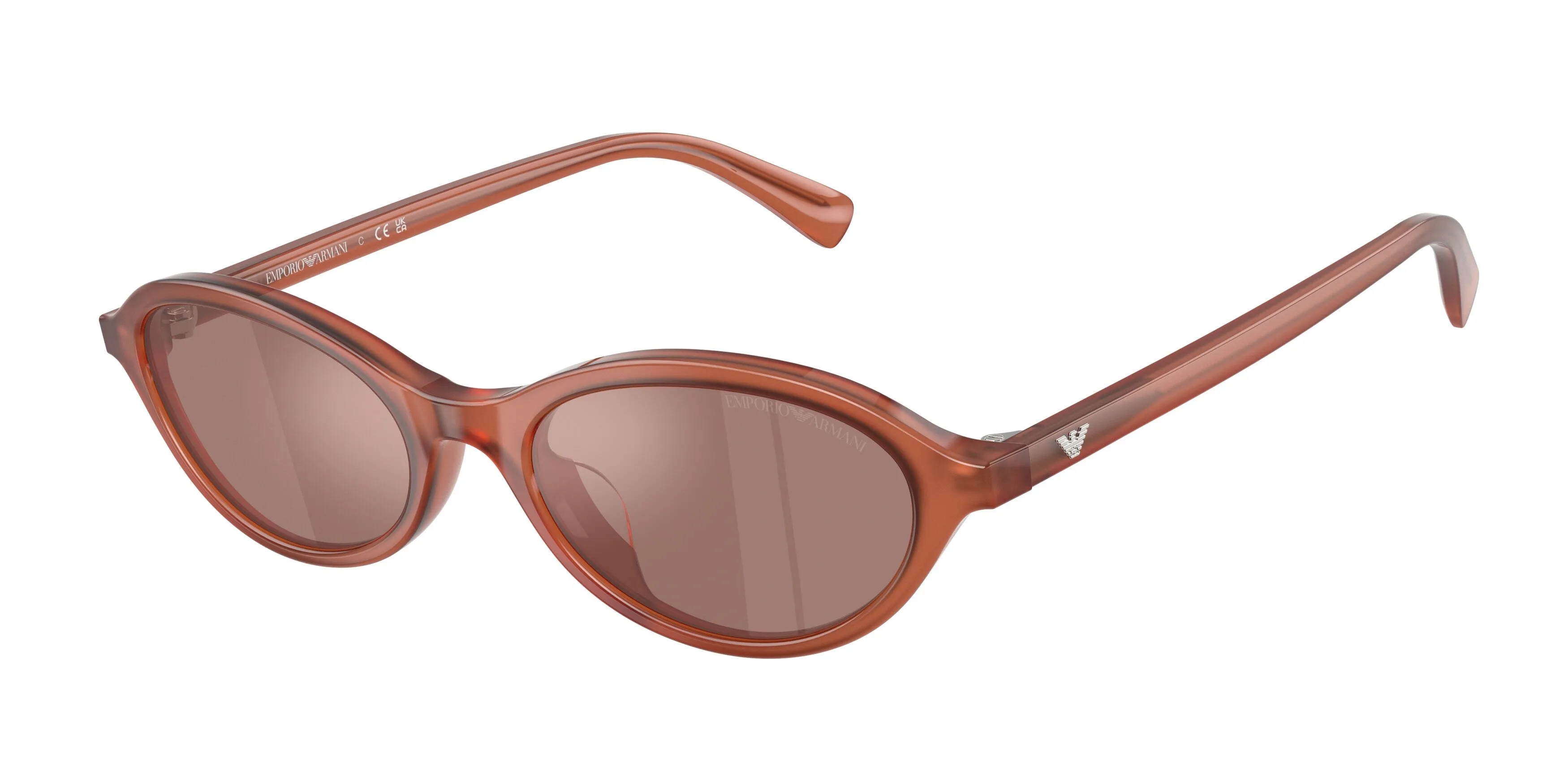 Emporio Armani EA4281U 64556G Occhiali da sole Acetato Marrone Marrone Rotonda Normale - immagine 1