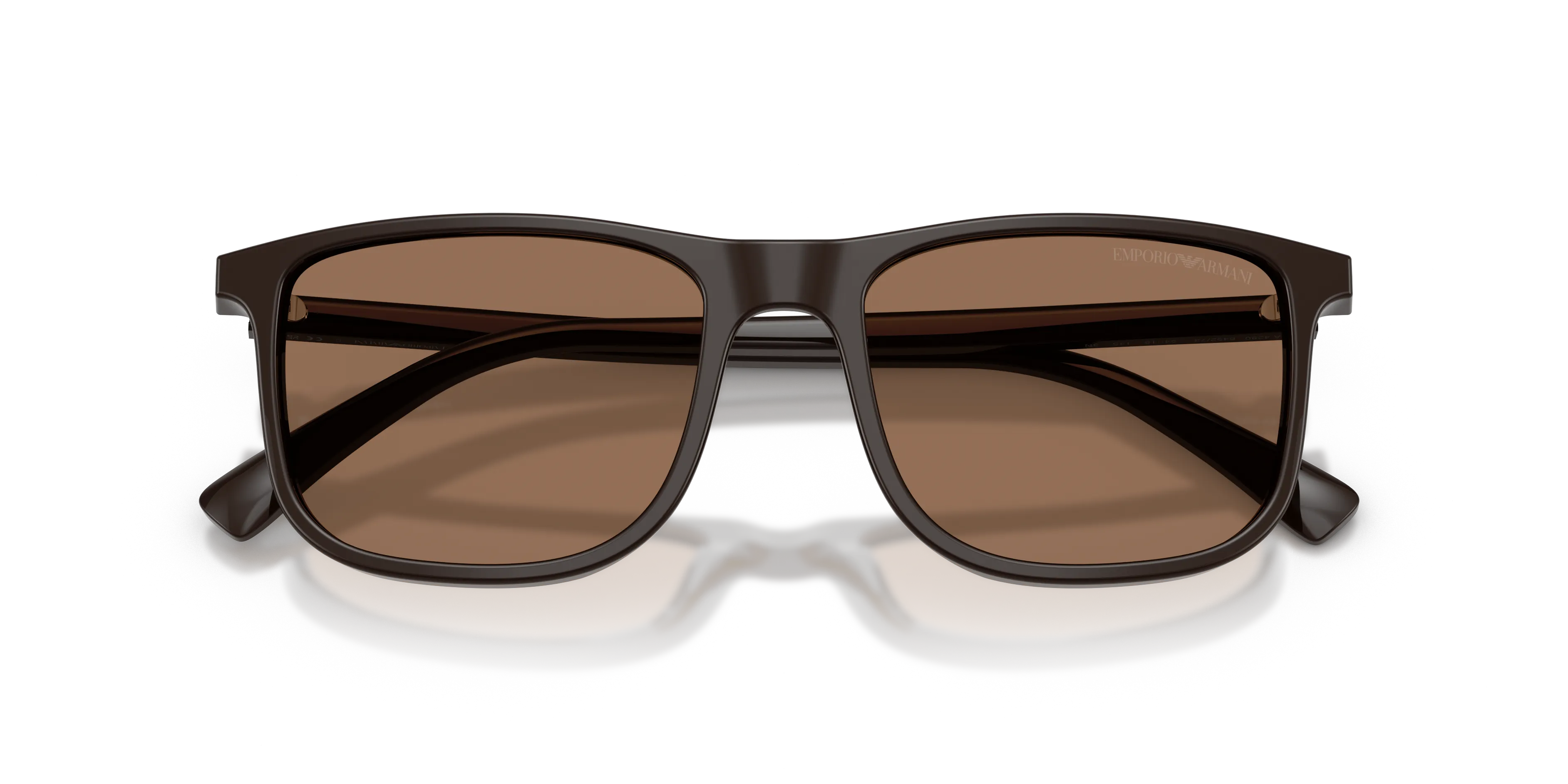 Emporio Armani EA4280 645273 Occhiali da sole Acetato Marrone Marrone Squadrata Normale - immagine 2