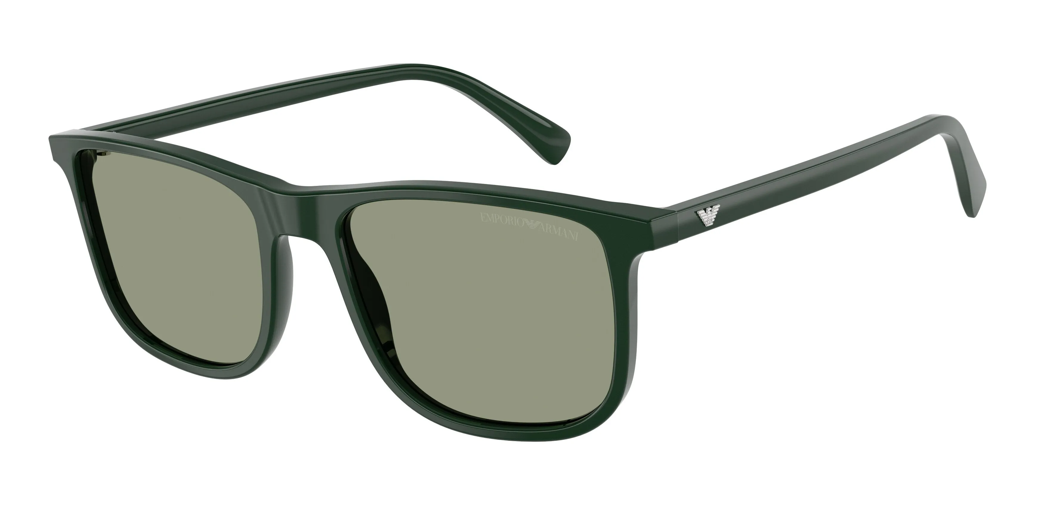Emporio Armani EA4280 6173/2 Occhiali da sole Acetato Verde Verde Squadrata Normale - immagine 1