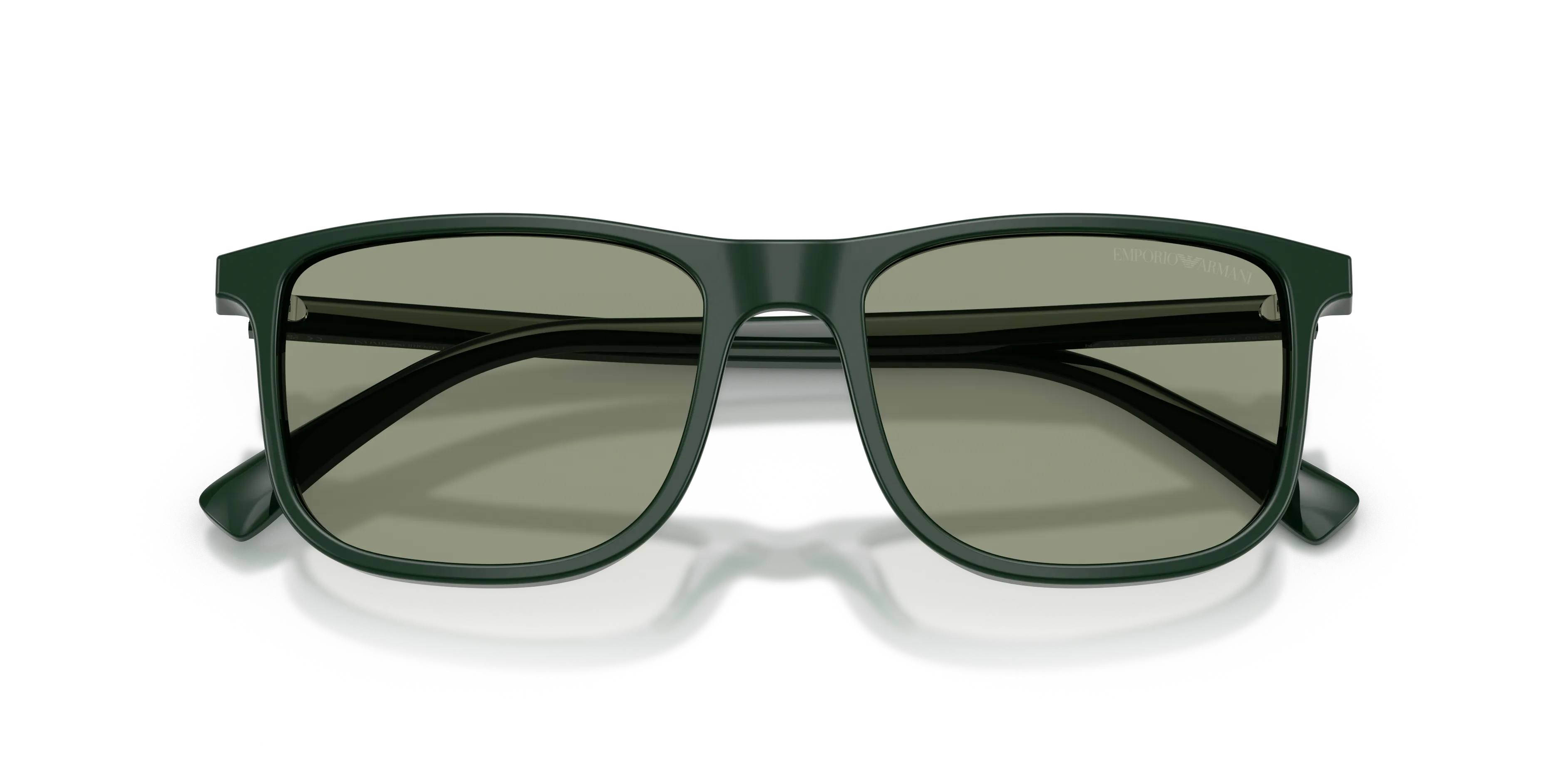 Emporio Armani EA4280 6173/2 Occhiali da sole Acetato Verde Verde Squadrata Normale - immagine 2