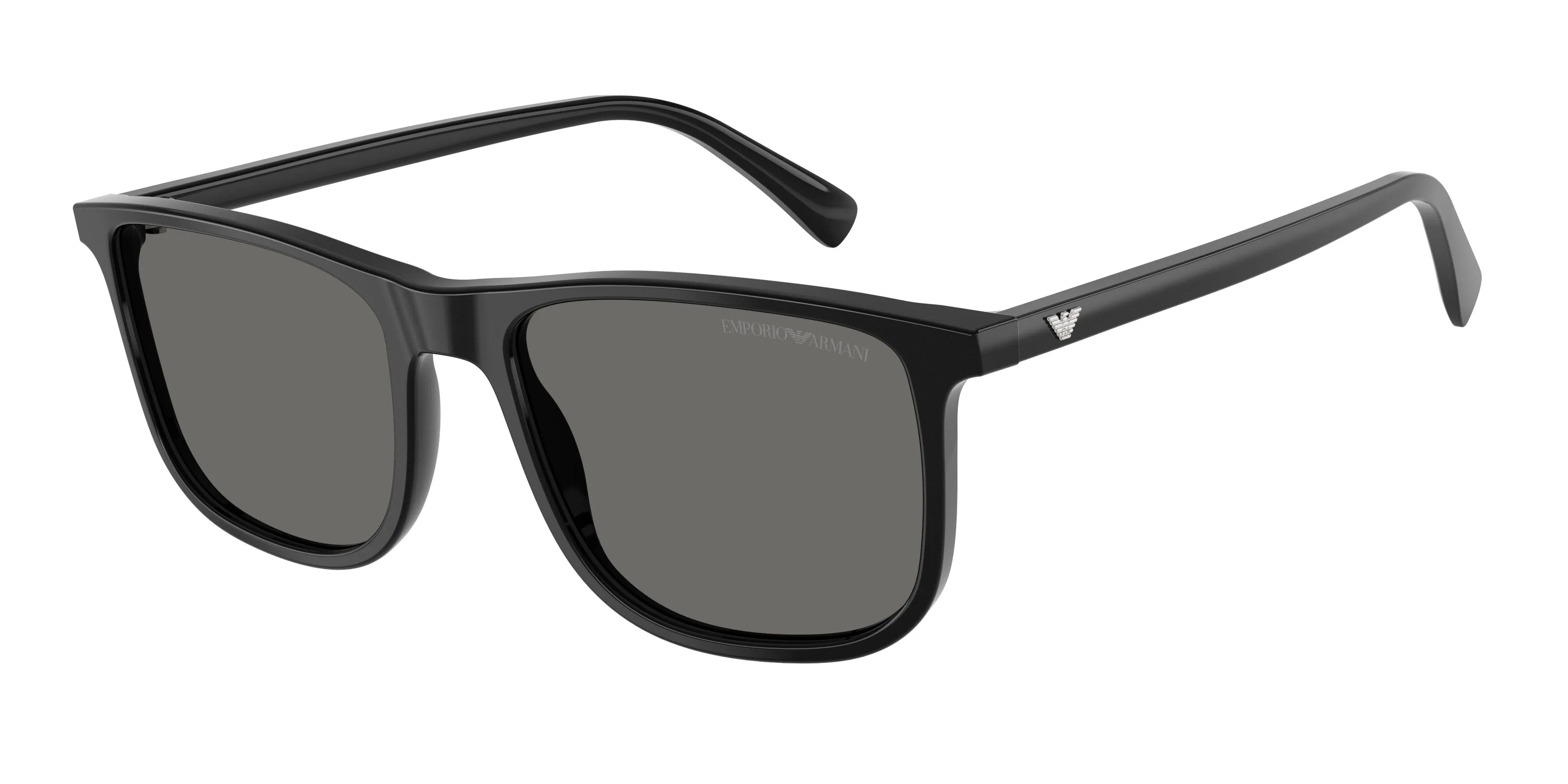 Emporio Armani EA4280 501787 Occhiali da sole Acetato Nero Grigio Squadrata Normale - immagine 1