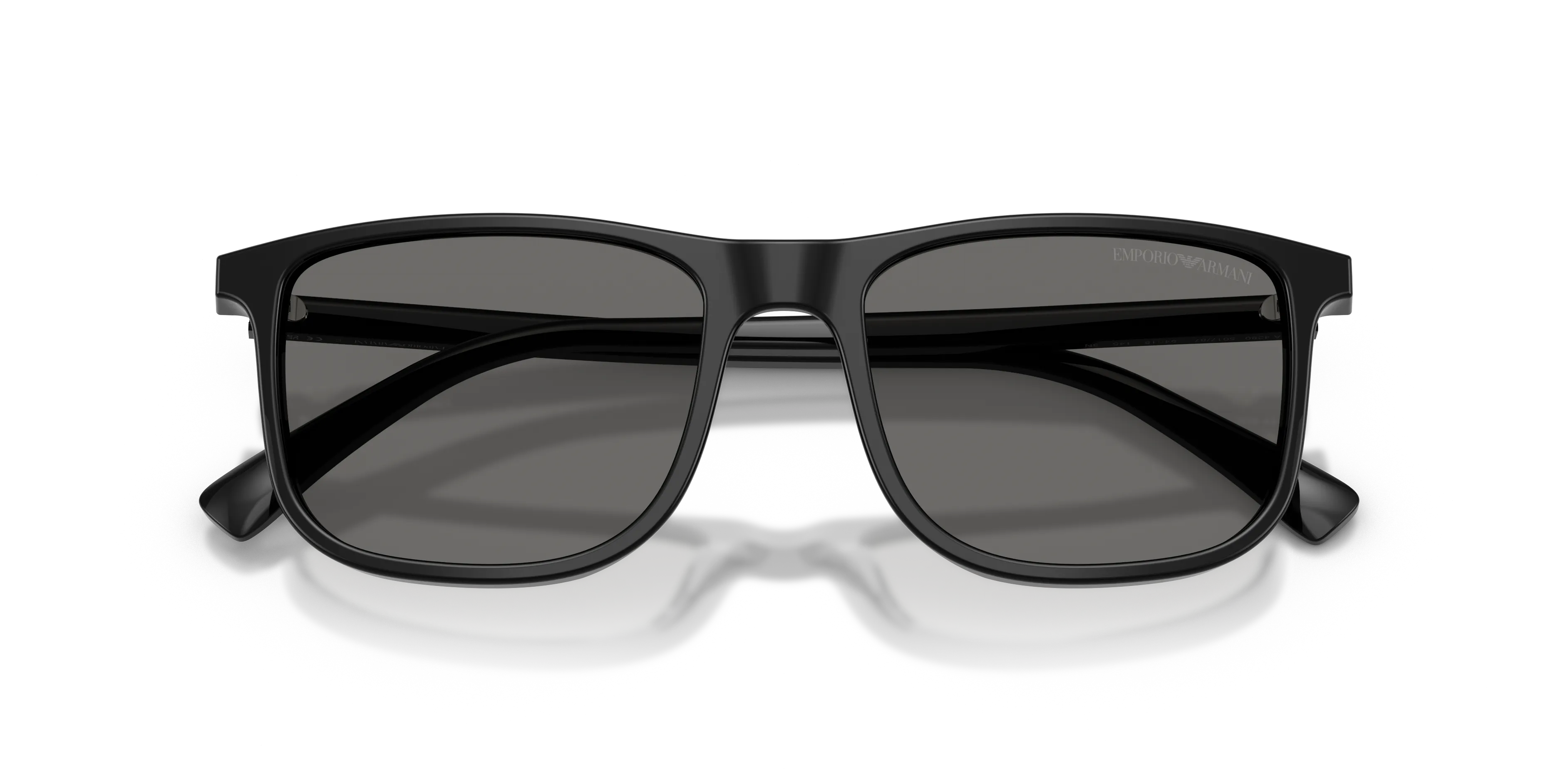 Emporio Armani EA4280 501787 Occhiali da sole Acetato Nero Grigio Squadrata Normale - immagine 2