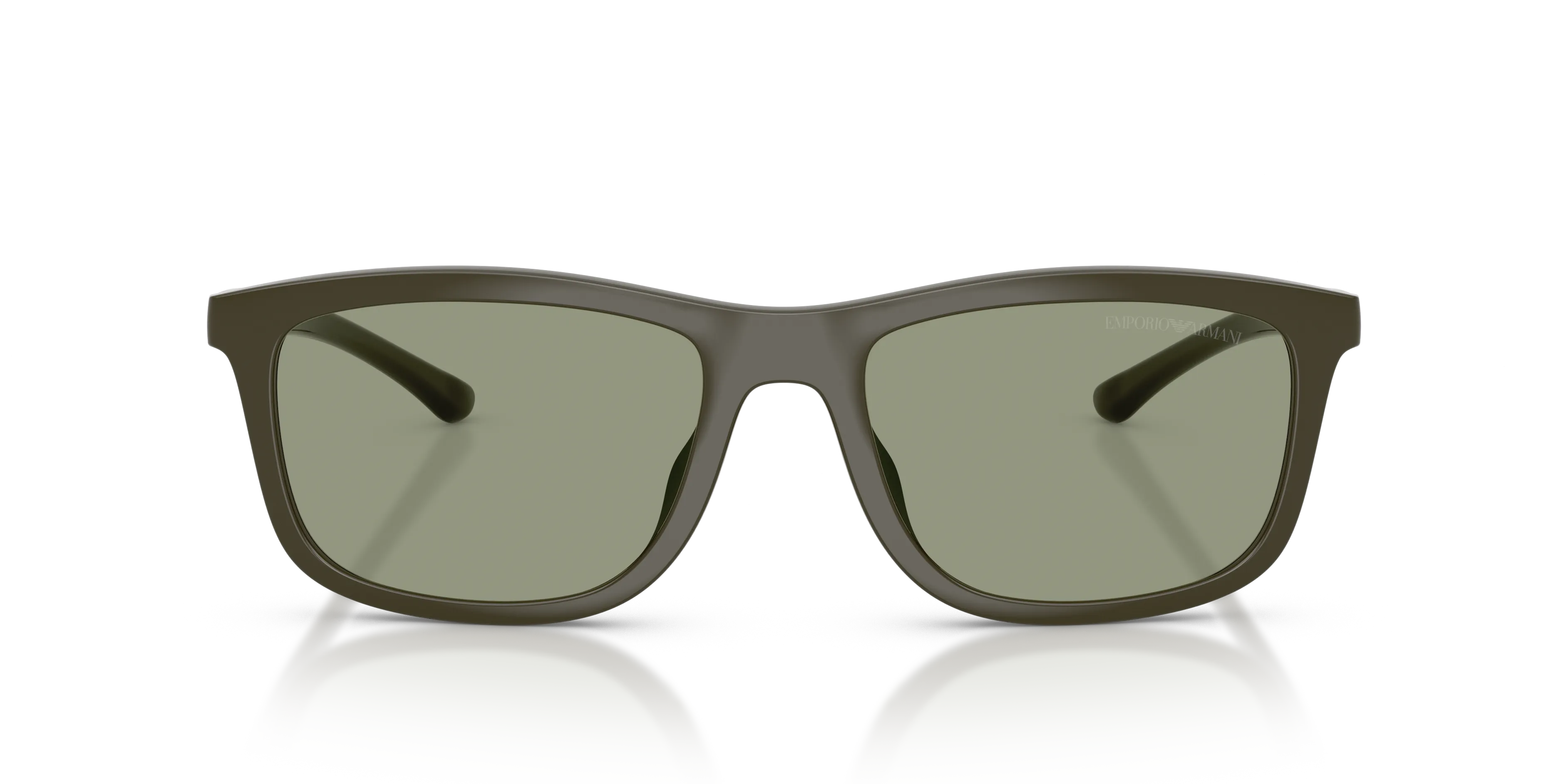 Emporio Armani EA4277U 6449/2 Occhiali da sole Iniettato Verde Verde Squadrata Normale - immagine 3