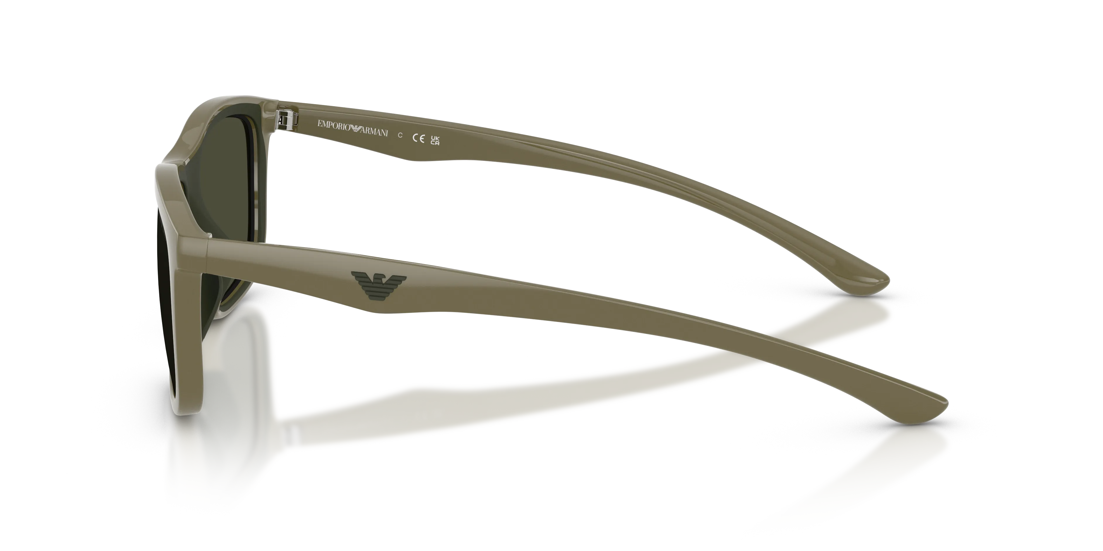 Emporio Armani EA4277U 543782 Occhiali da sole Iniettato Marrone Verde Squadrata Normale - immagine 4
