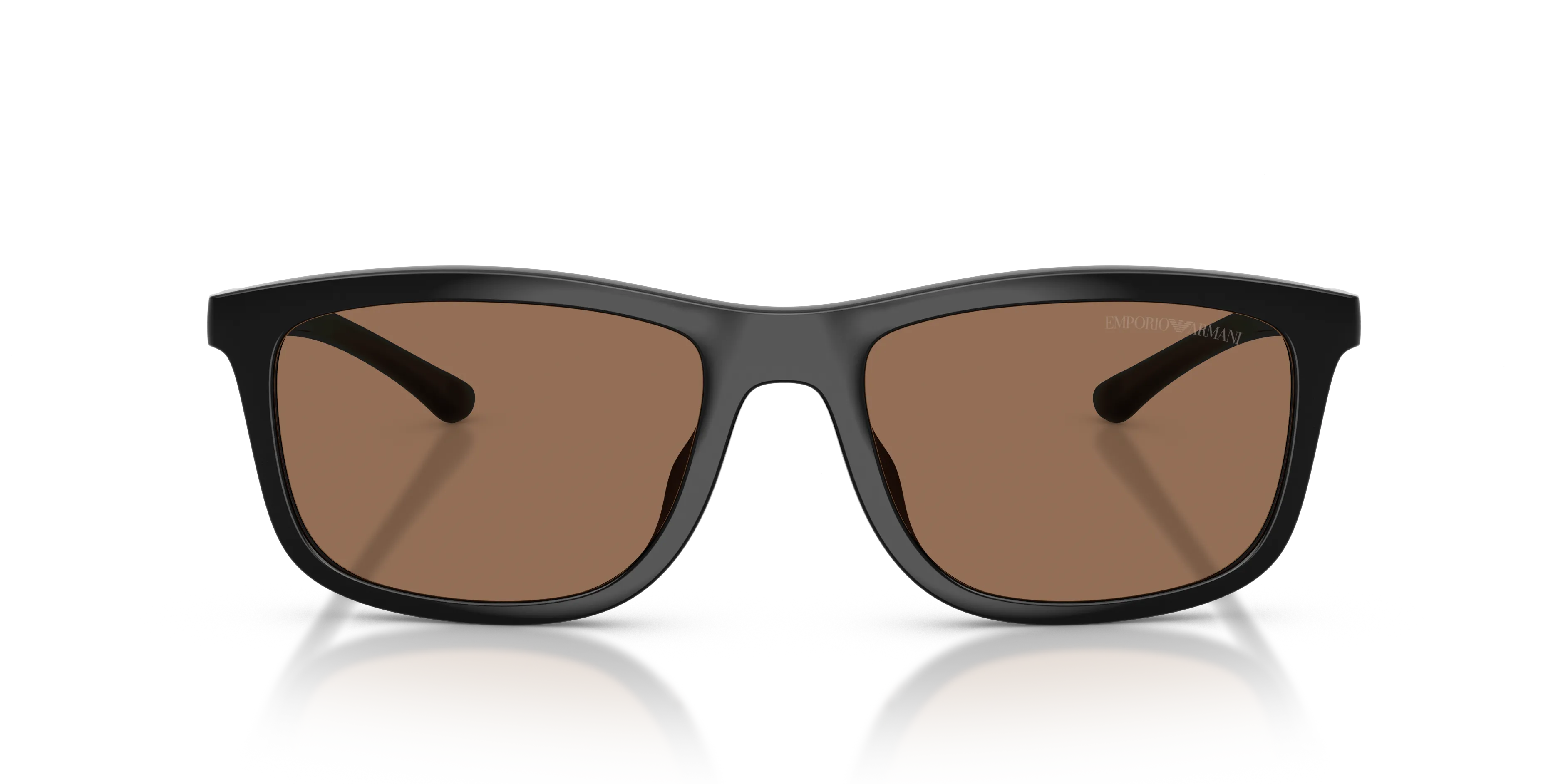 Emporio Armani EA4277U 501773 Occhiali da sole Iniettato Nero Marrone Squadrata Normale - immagine 3
