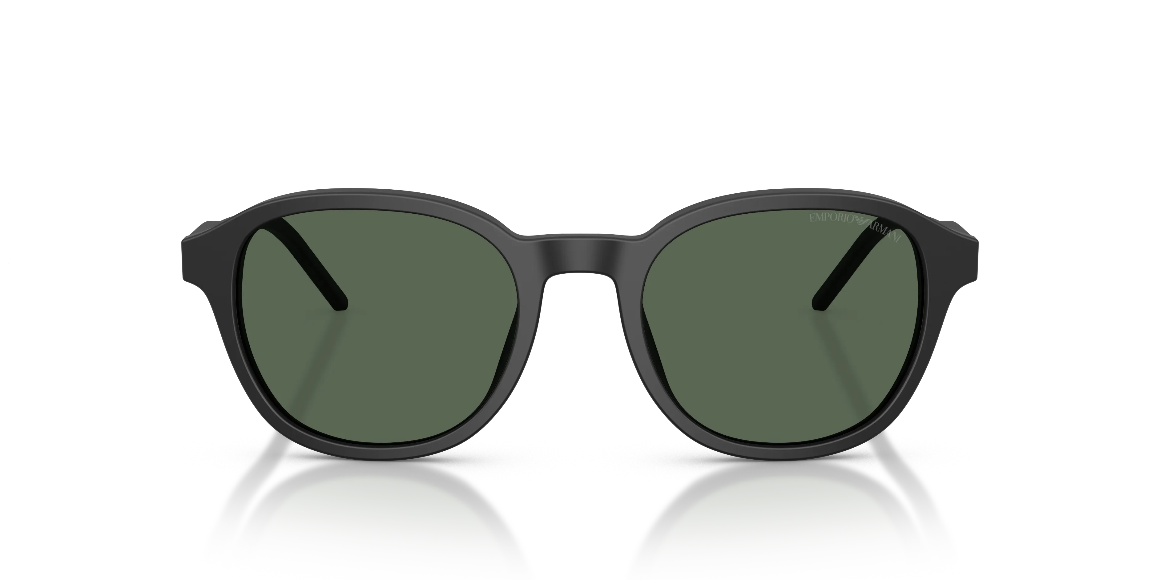 Emporio Armani EA4247U 500171 Occhiali da sole Acetato Nero Verde Pantos Normale - immagine 3