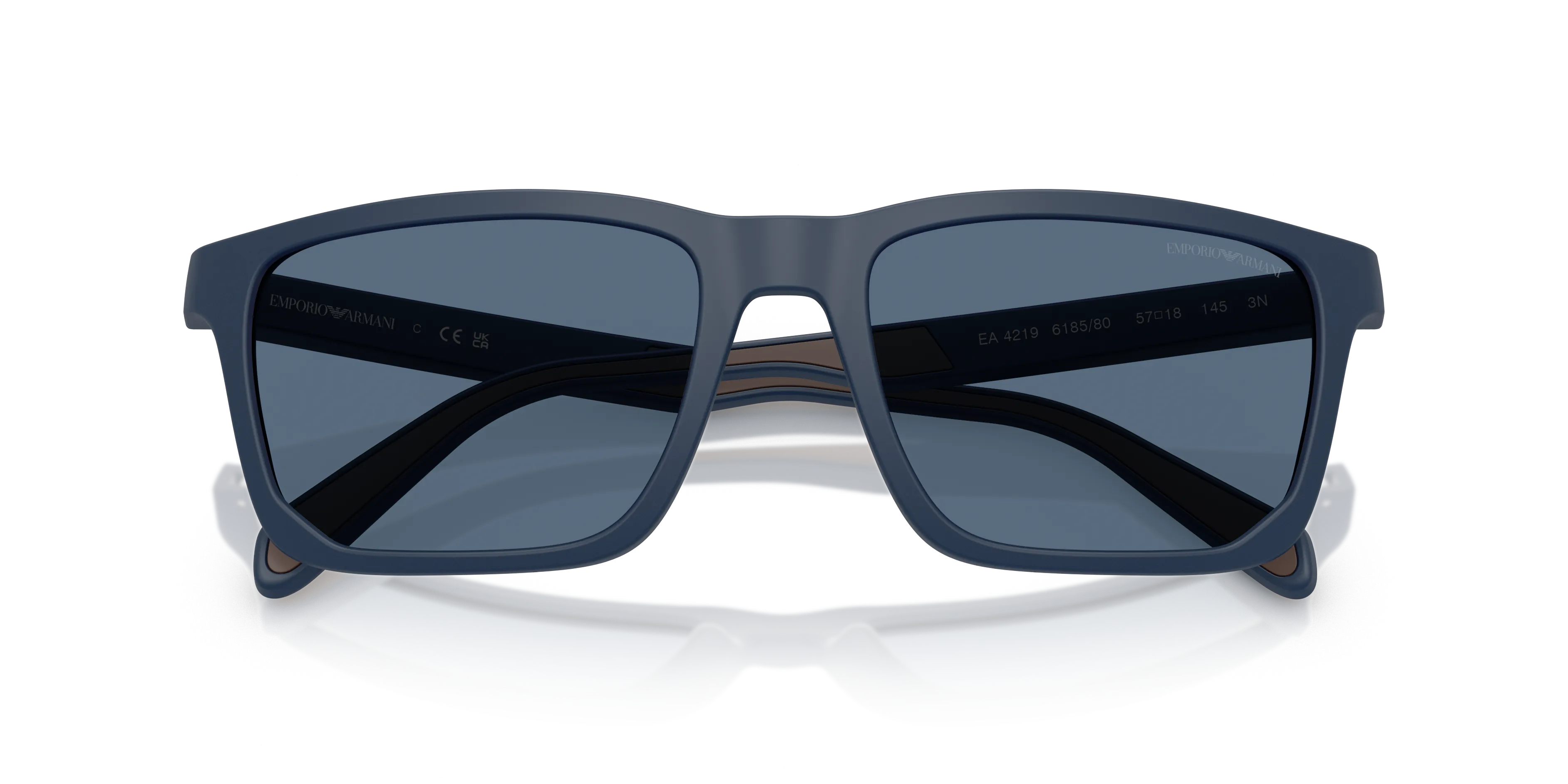 Emporio Armani EA4219 618580 Occhiali da sole Iniettato Blu Blu Squadrata Normale - immagine 2