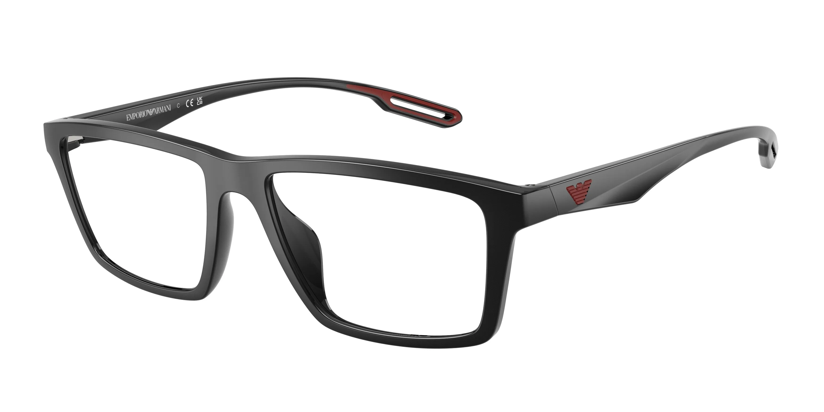 Emporio Armani EA4189V 5017 Montature da vista Iniettato Nero Trasparente Squadrata Normale - immagine 1