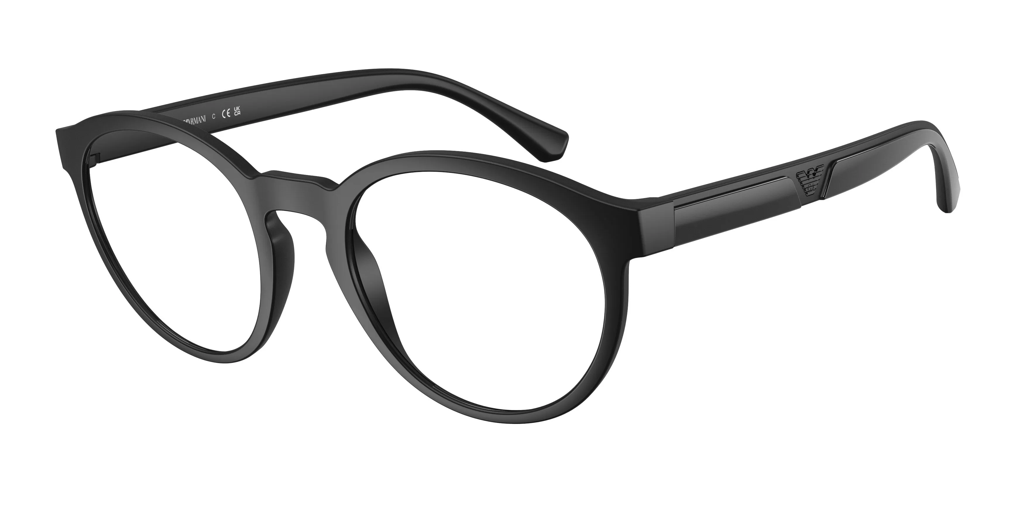 Emporio Armani EA4152V 5801 Montature da vista Iniettato Nero Trasparente Pantos Normale - immagine 1
