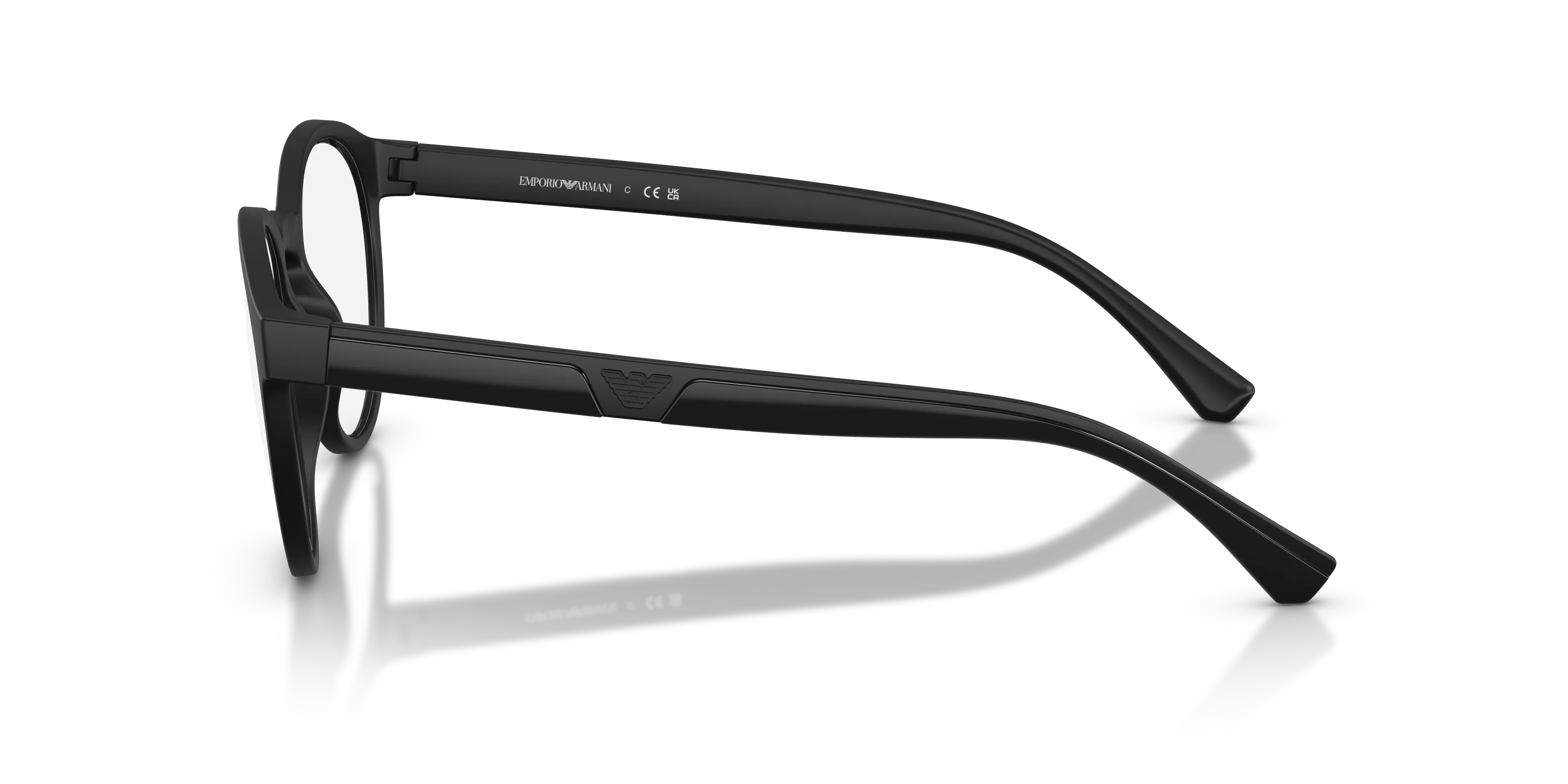Emporio Armani EA4152V 5801 Montature da vista Iniettato Nero Trasparente Pantos Normale - immagine 4