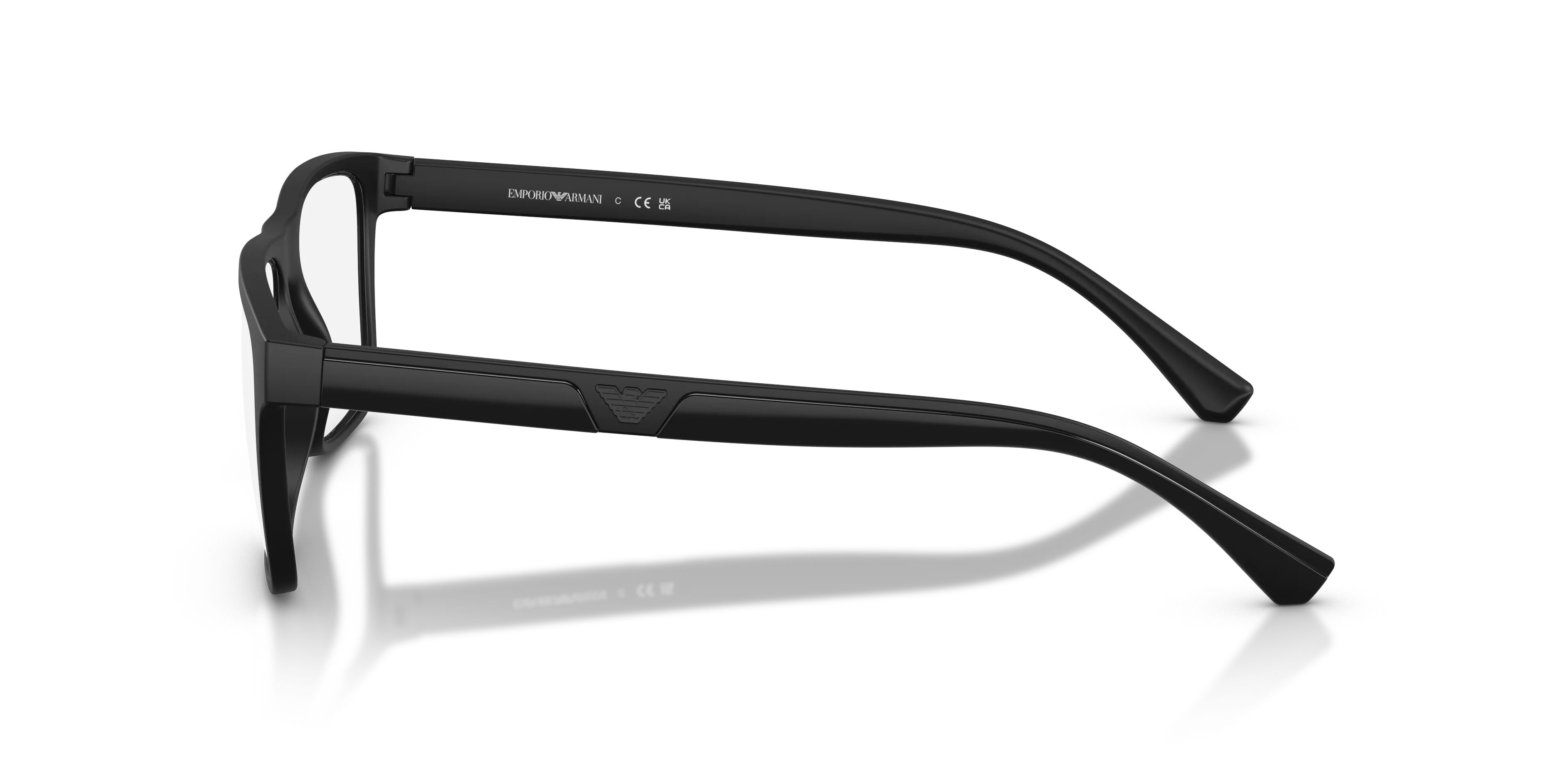 Emporio Armani EA4115V 5801 Montature da vista Iniettato Nero Trasparente Squadrata Normale - immagine 4