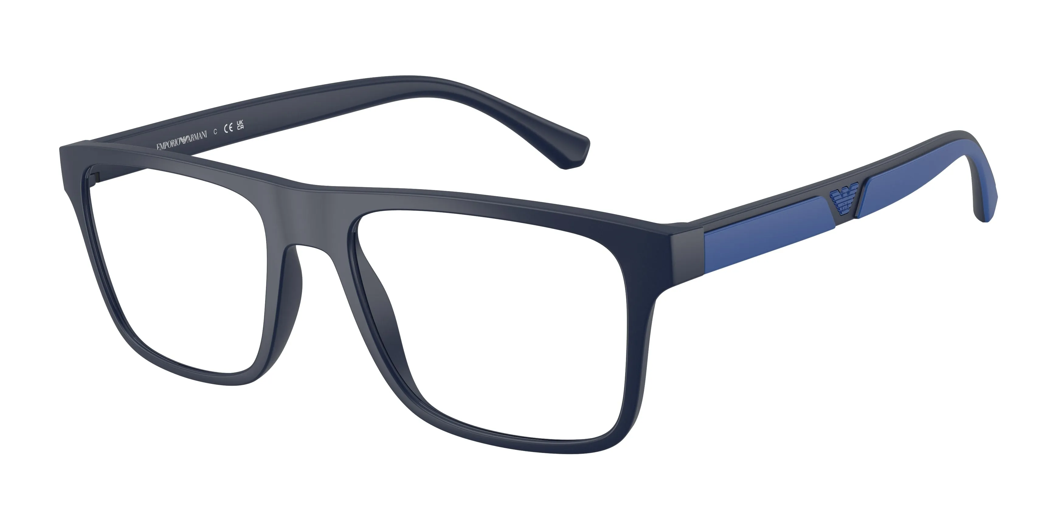 Emporio Armani EA4115V 5759 Montature da vista Iniettato Blu Trasparente Squadrata Normale - immagine 1