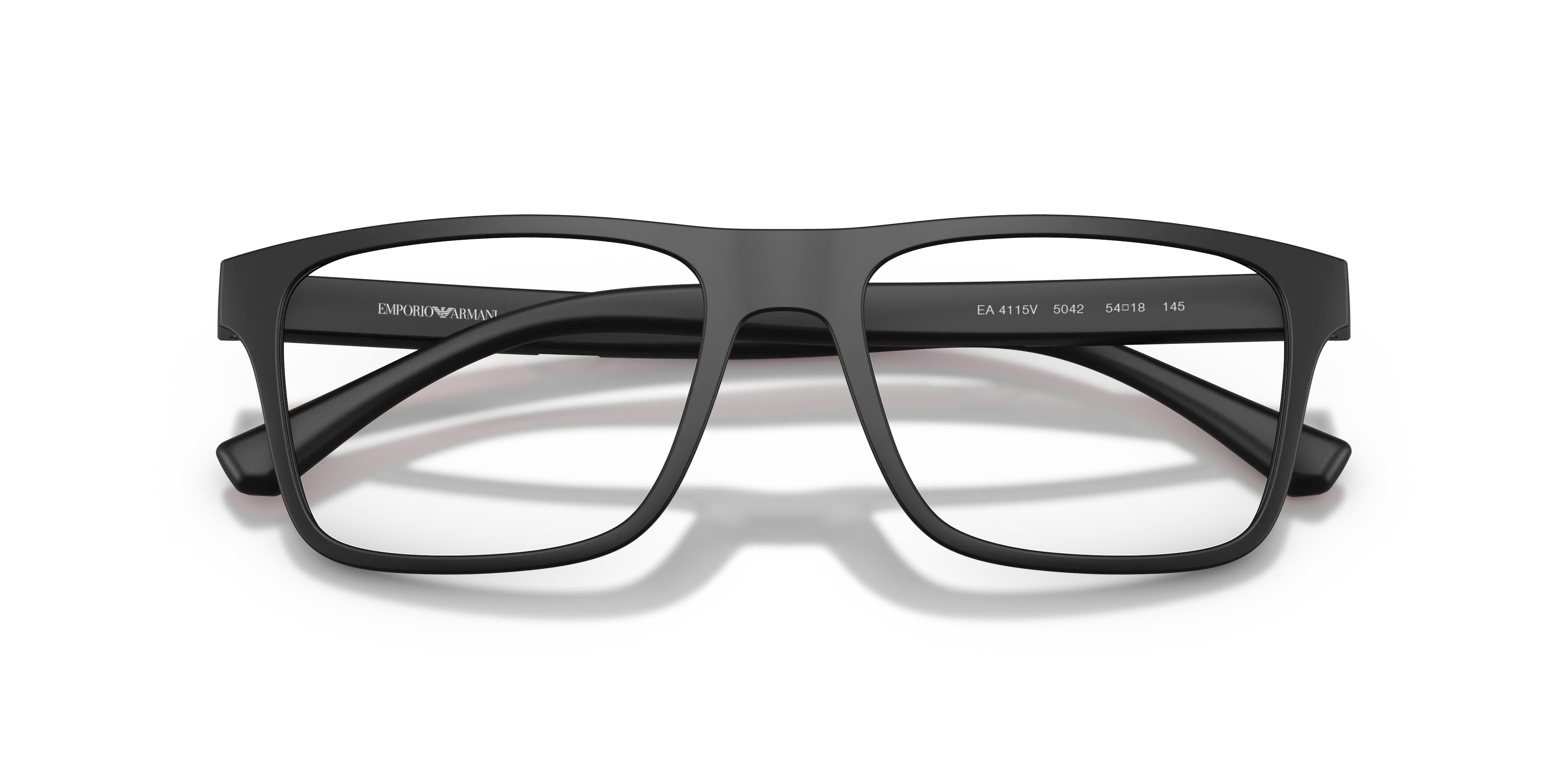 Emporio Armani EA4115V 5042 Montature da vista Iniettato Nero Trasparente Squadrata Normale - immagine 2