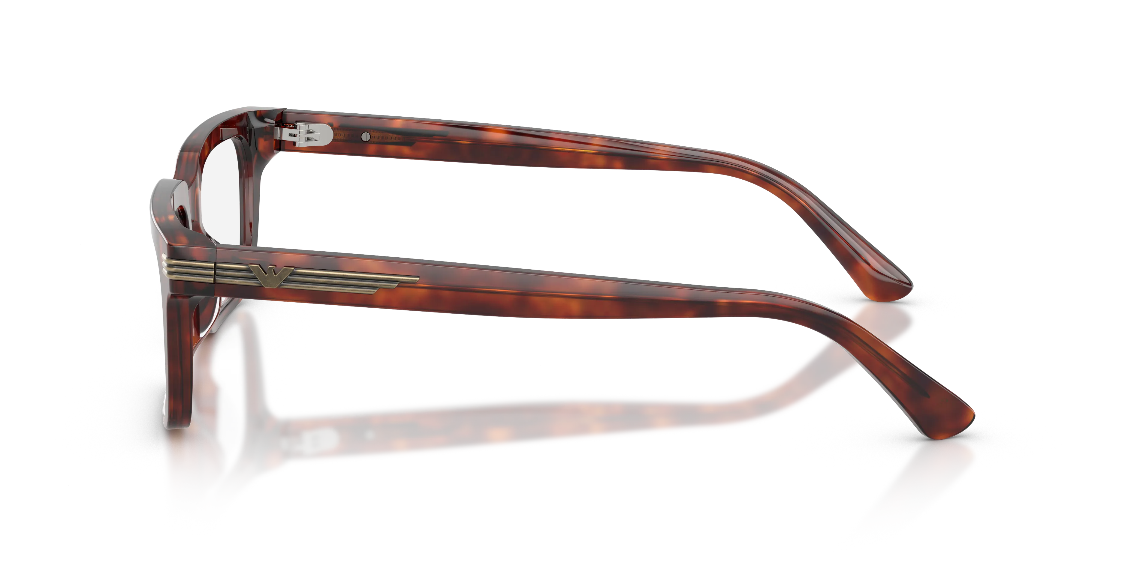 Emporio Armani EA3293U 6034 Montature da vista Acetato Rosso Trasparente Squadrata Normale - immagine 4