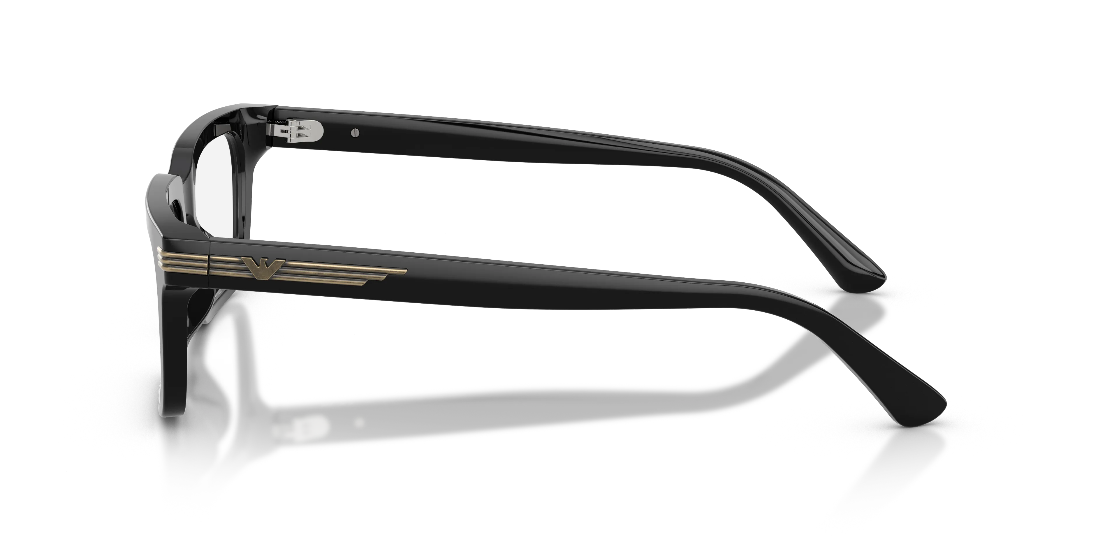 Emporio Armani EA3293U 5017 Montature da vista Acetato Nero Trasparente Squadrata Normale - immagine 4