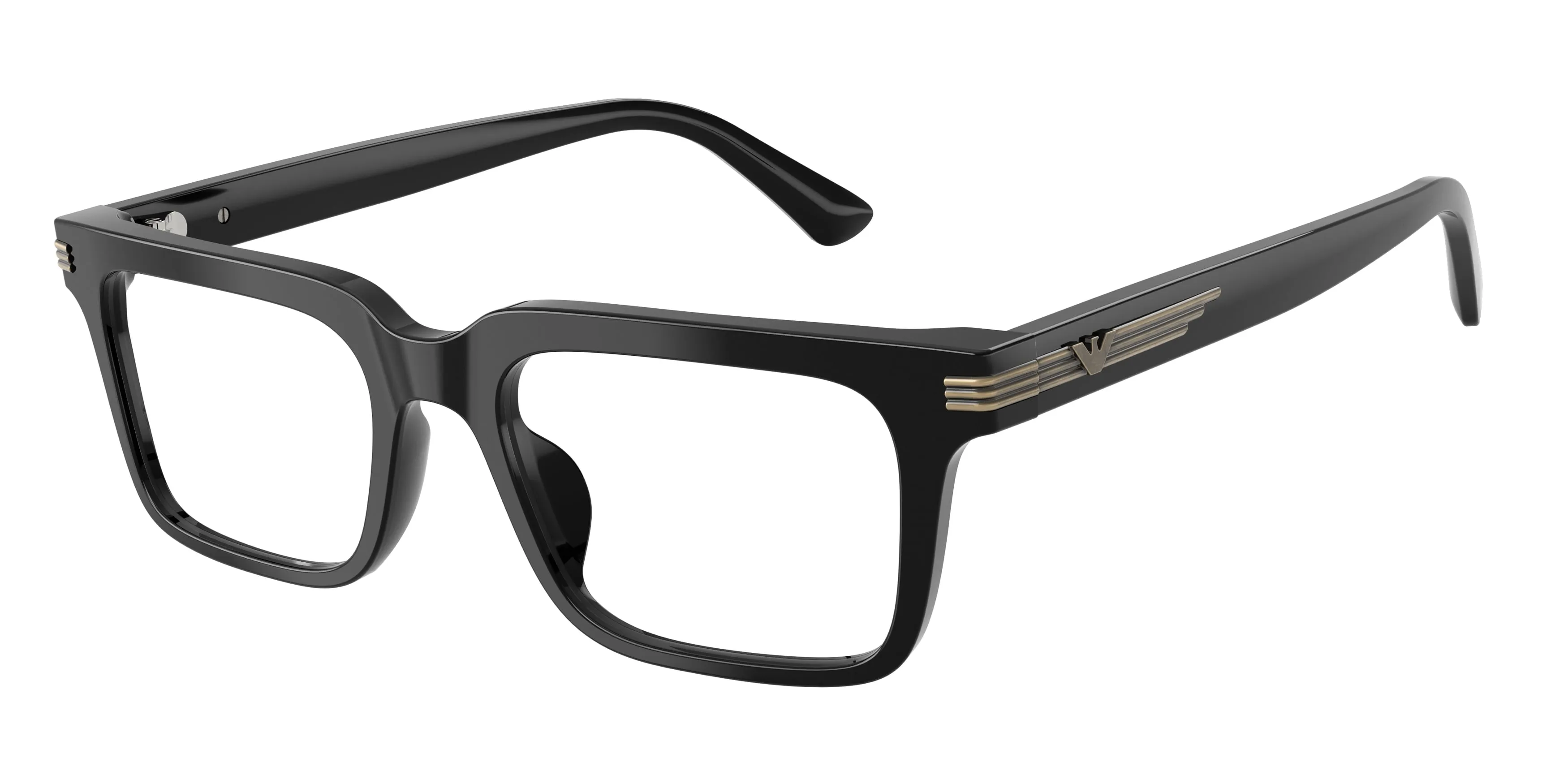 Emporio Armani EA3293U 5017 Montature da vista Acetato Nero Trasparente Squadrata Normale - immagine 1