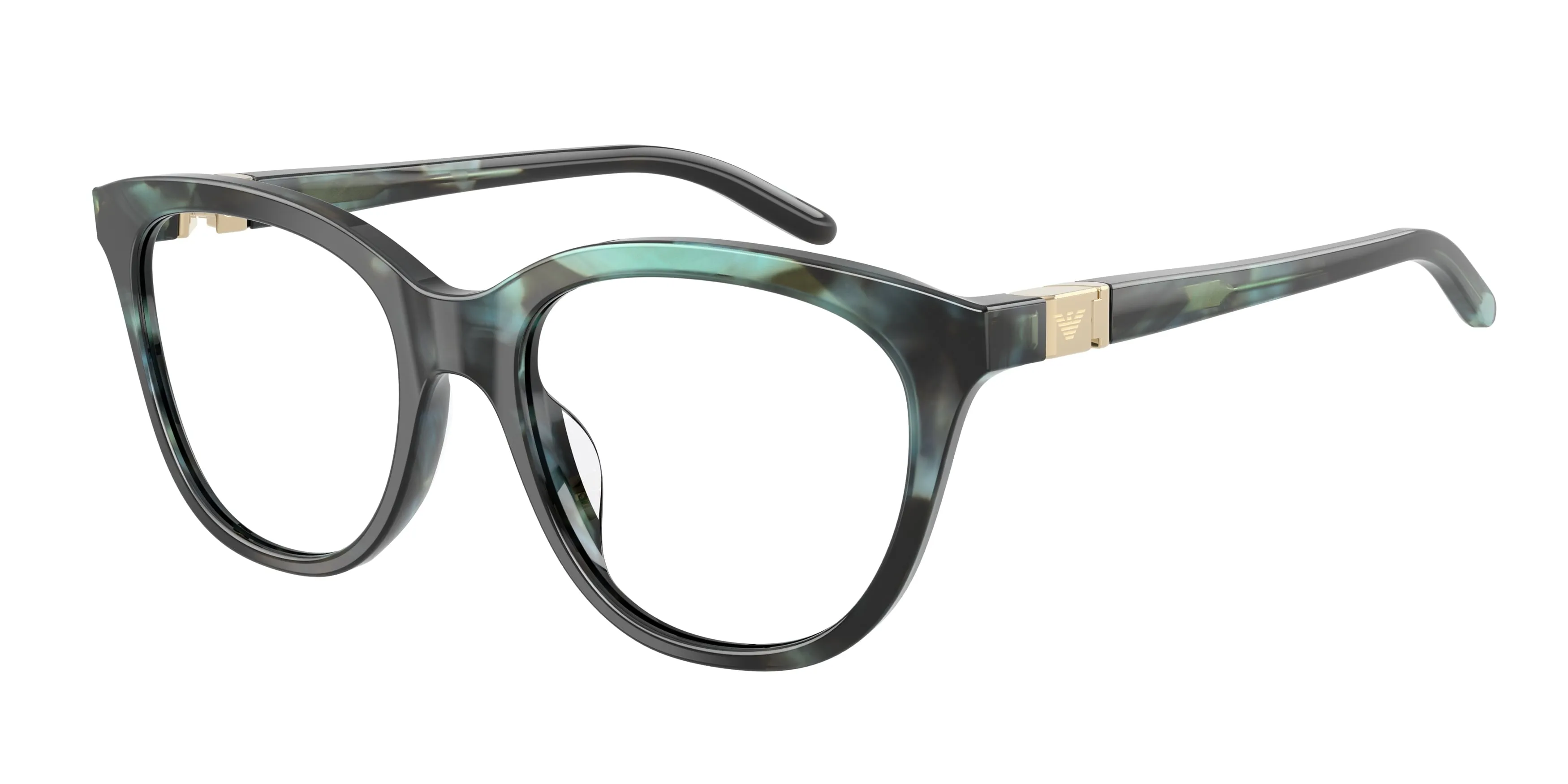 Emporio Armani EA3292U 6463 Montature da vista Acetato Nero Trasparente Farfalla Normale - immagine 1