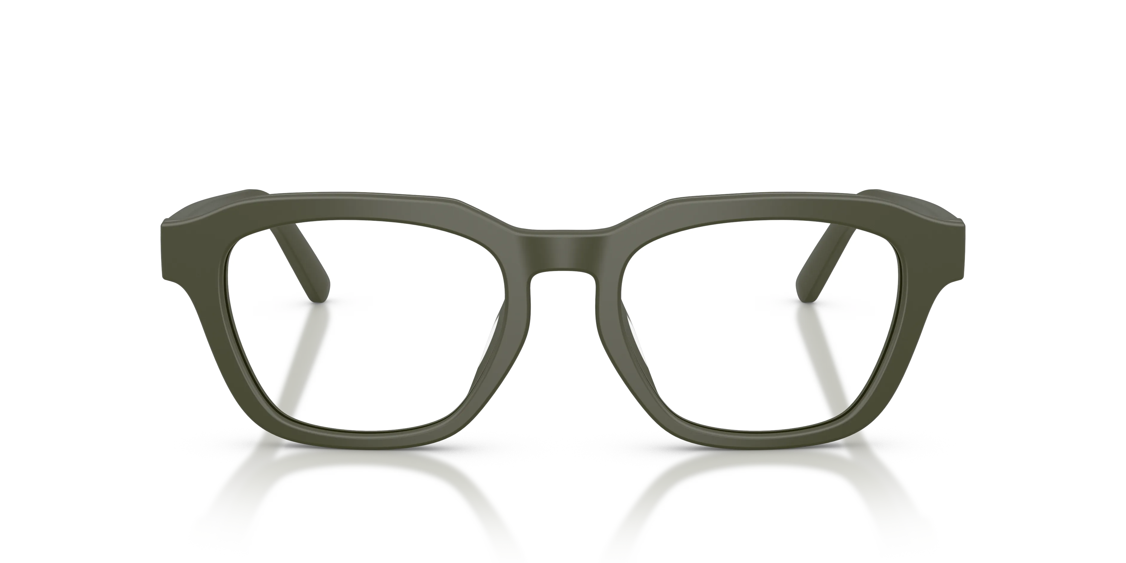 Emporio Armani EA3291U 6321 Montature da vista Acetato Verde Trasparente Geometrica Normale - immagine 3