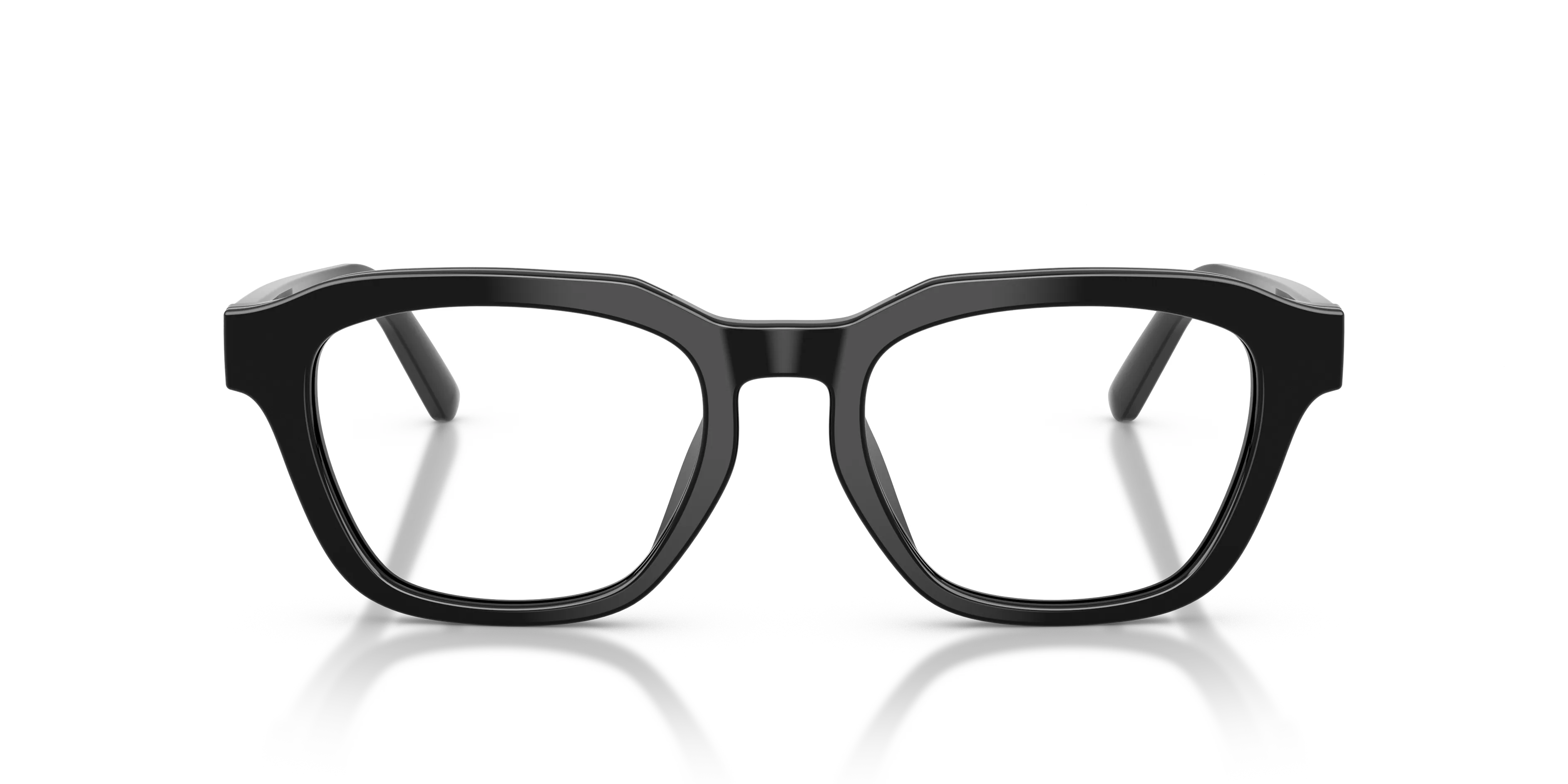 Emporio Armani EA3291U 5017 Montature da vista Acetato Nero Trasparente Geometrica Normale - immagine 3
