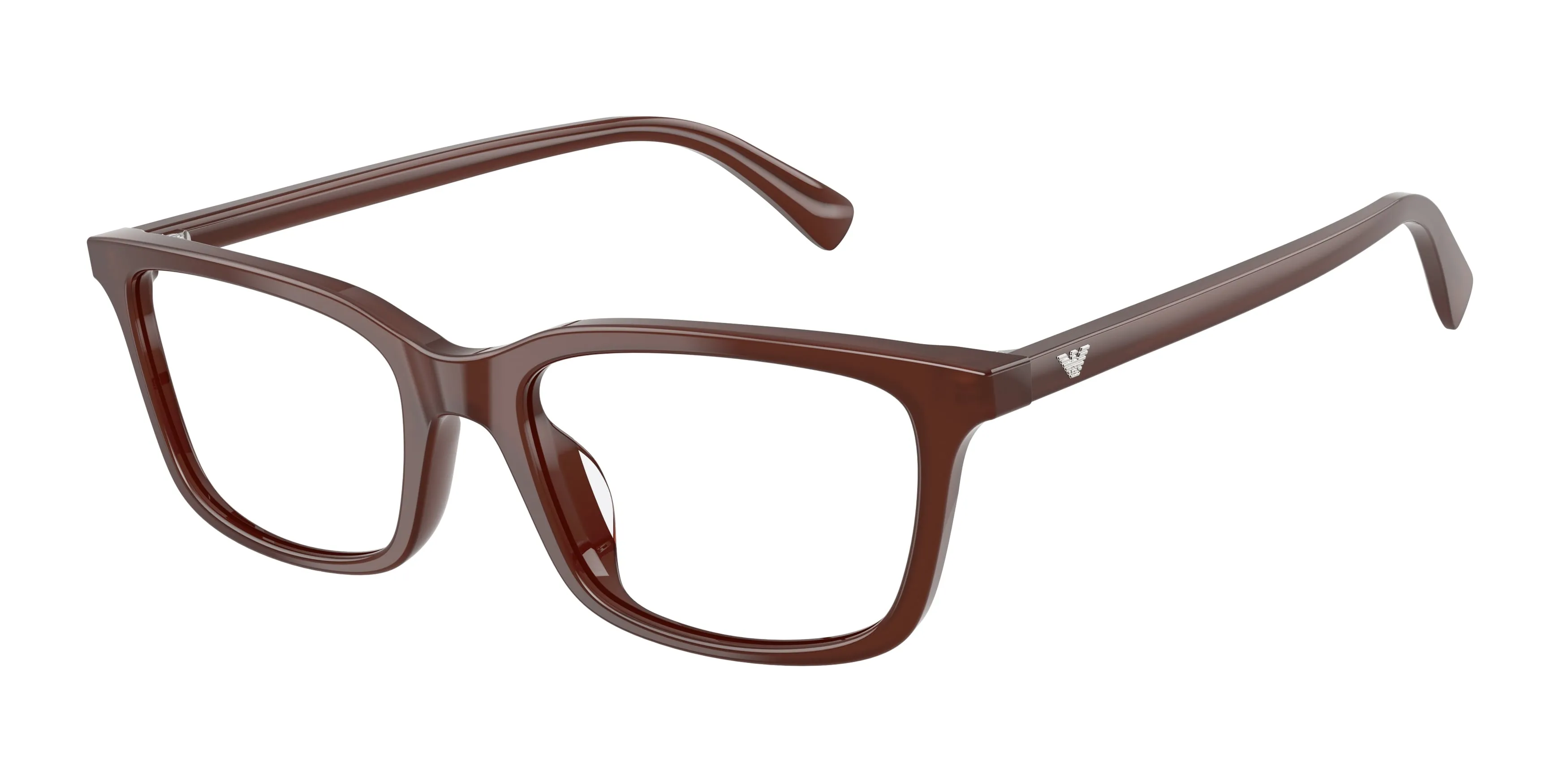 Emporio Armani EA3290U 6454 Montature da vista Acetato Marrone Trasparente Cat Eye Normale - immagine 1