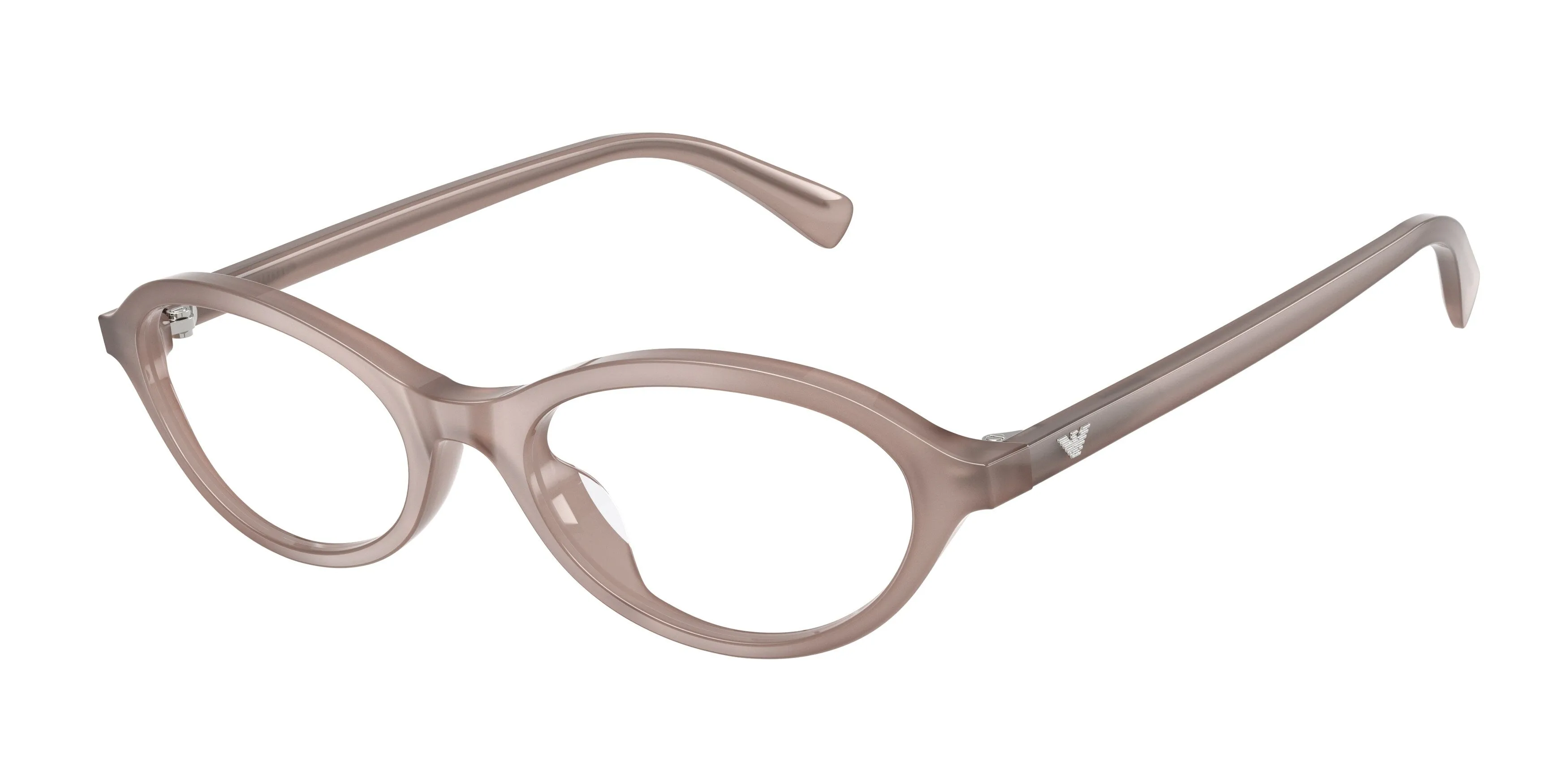 Emporio Armani EA3289U 6456 Montature da vista Acetato Marrone Trasparente Rotonda Normale - immagine 1