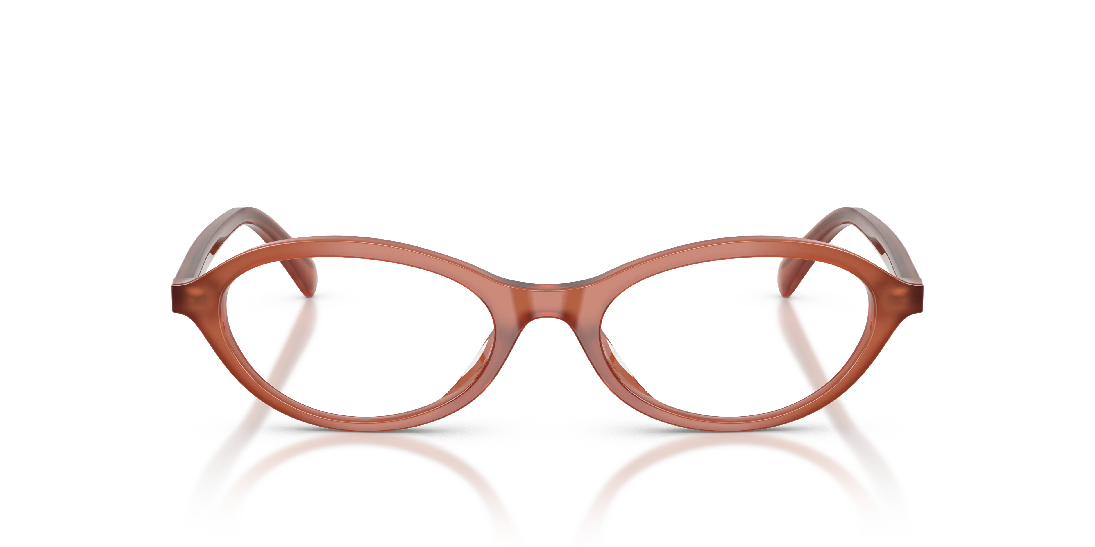 Emporio Armani EA3289U 6455 Montature da vista Acetato Marrone Trasparente Rotonda Normale - immagine 3