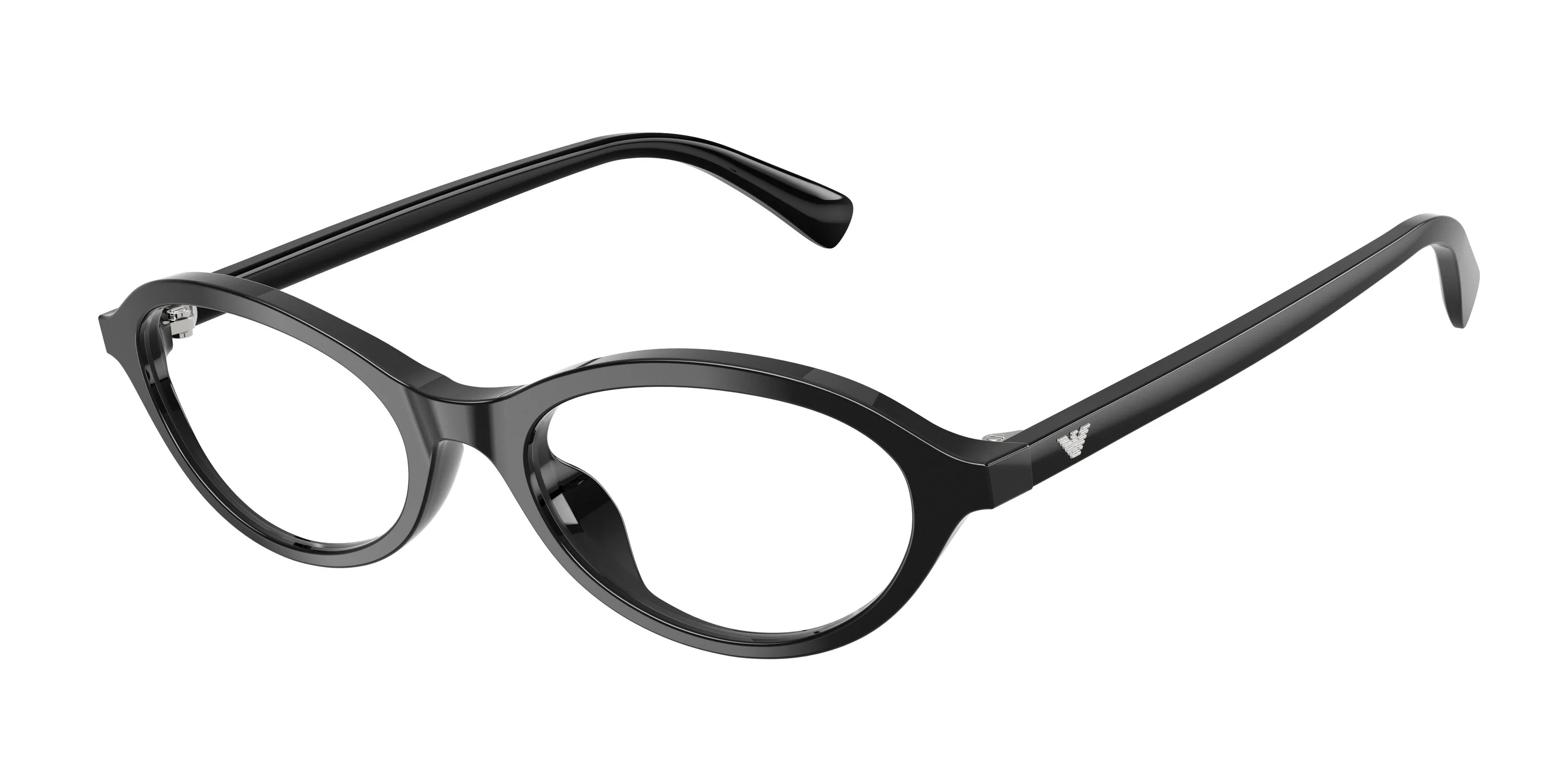 Emporio Armani EA3289U 5017 Montature da vista Acetato Nero Trasparente Rotonda Normale - immagine 1