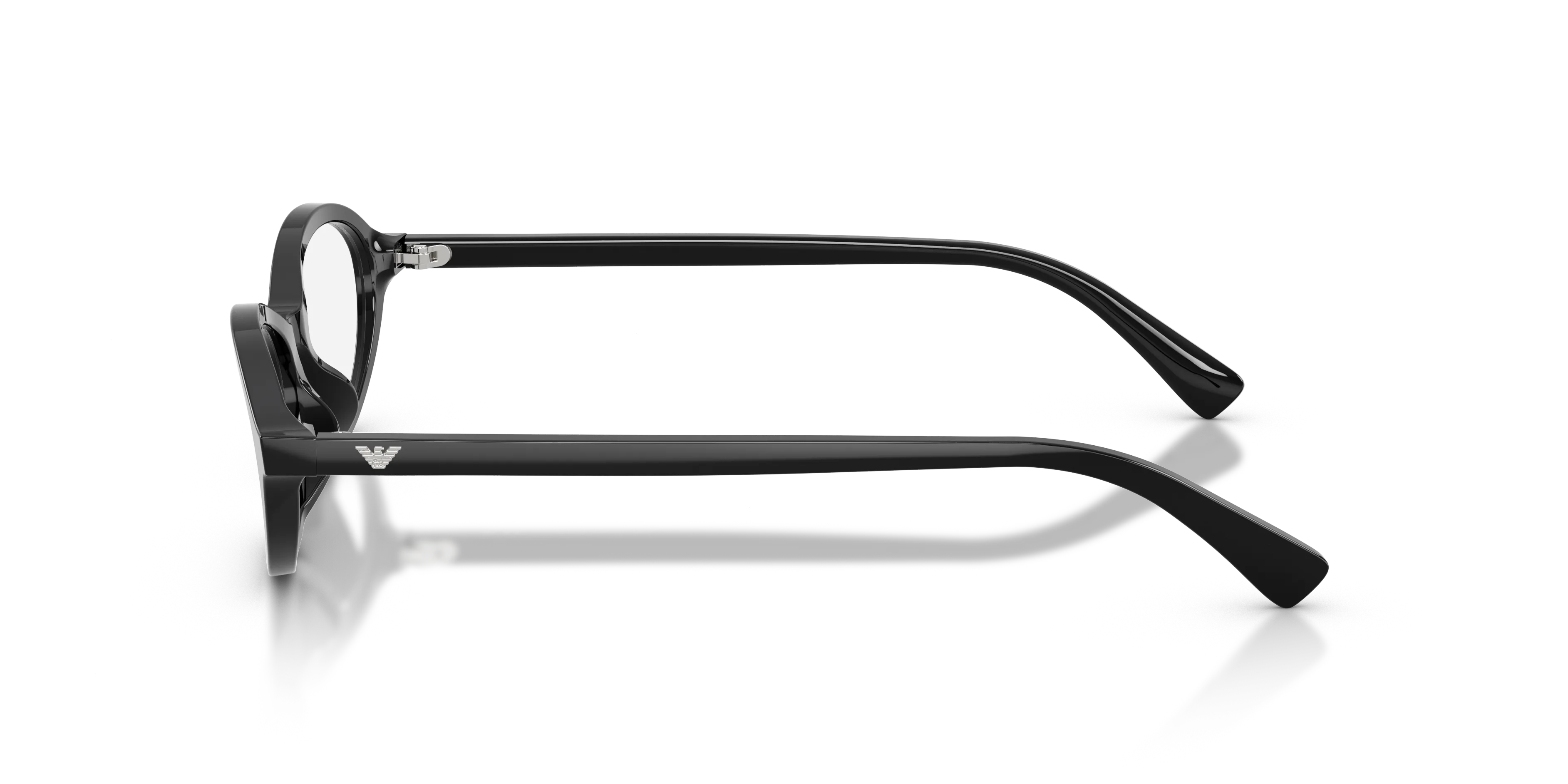 Emporio Armani EA3289U 5017 Montature da vista Acetato Nero Trasparente Rotonda Normale - immagine 4