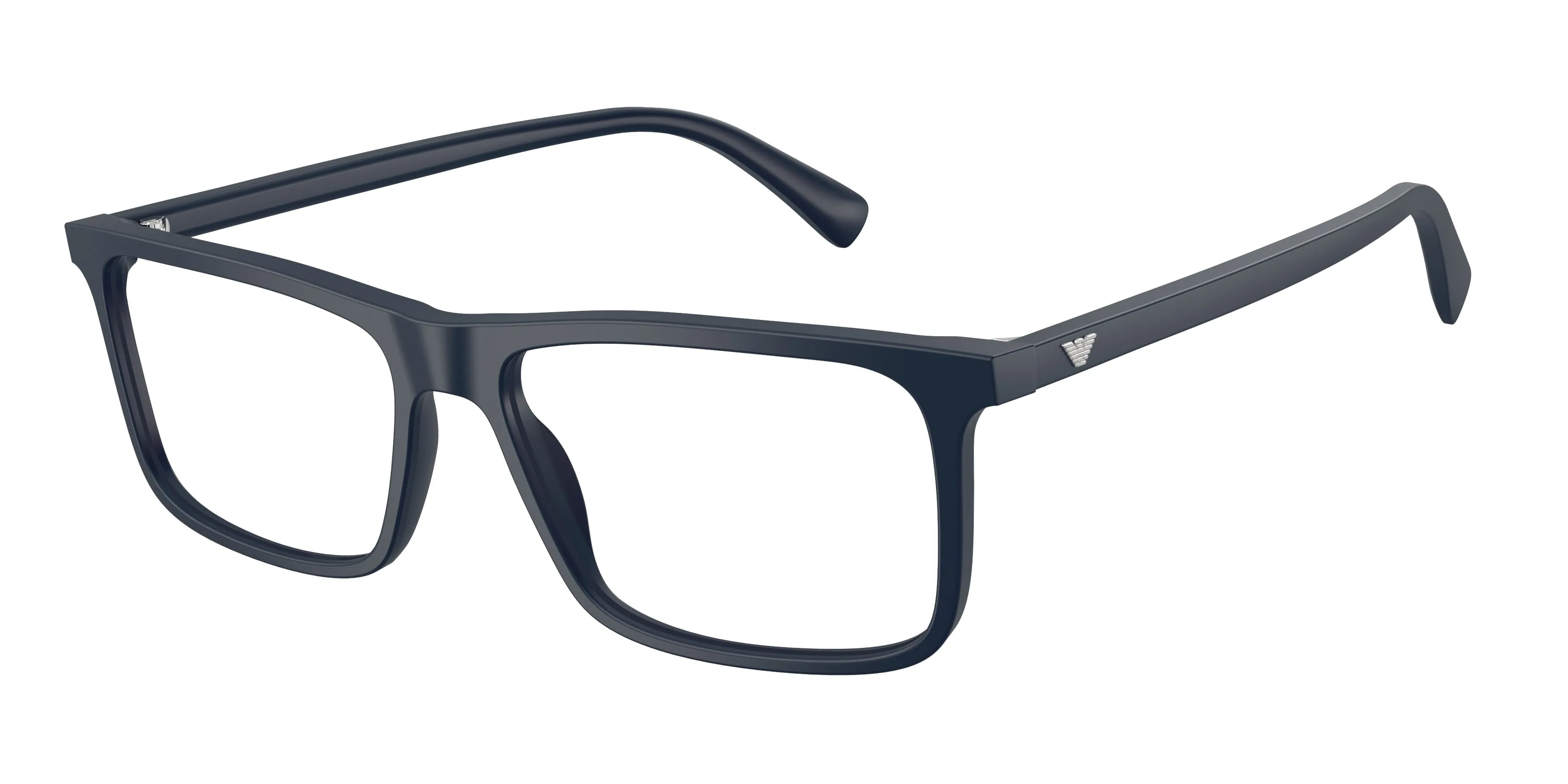 Emporio Armani EA3288 6453 Montature da vista Acetato Blu Trasparente Squadrata Normale - immagine 1