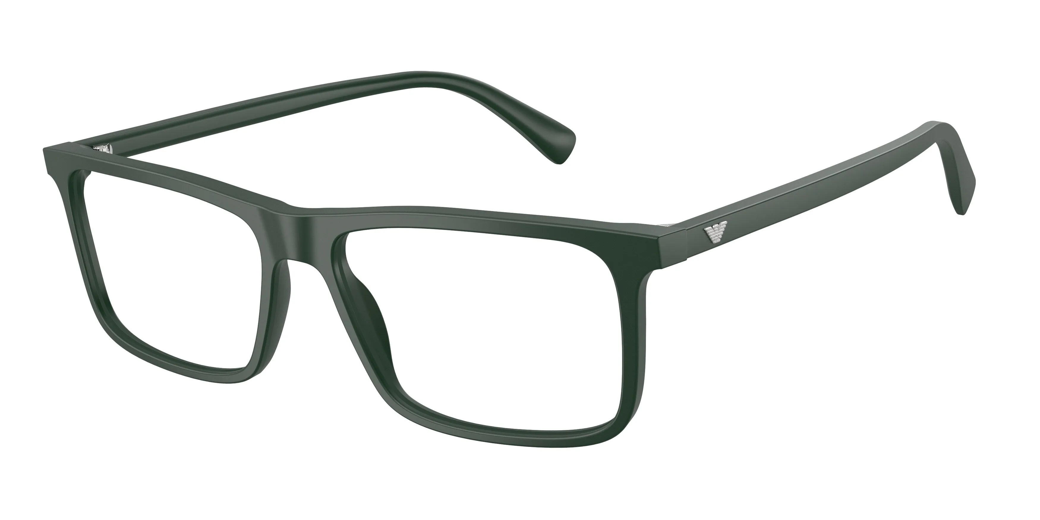Emporio Armani EA3288 6173 Montature da vista Acetato Verde Trasparente Squadrata Normale - immagine 1