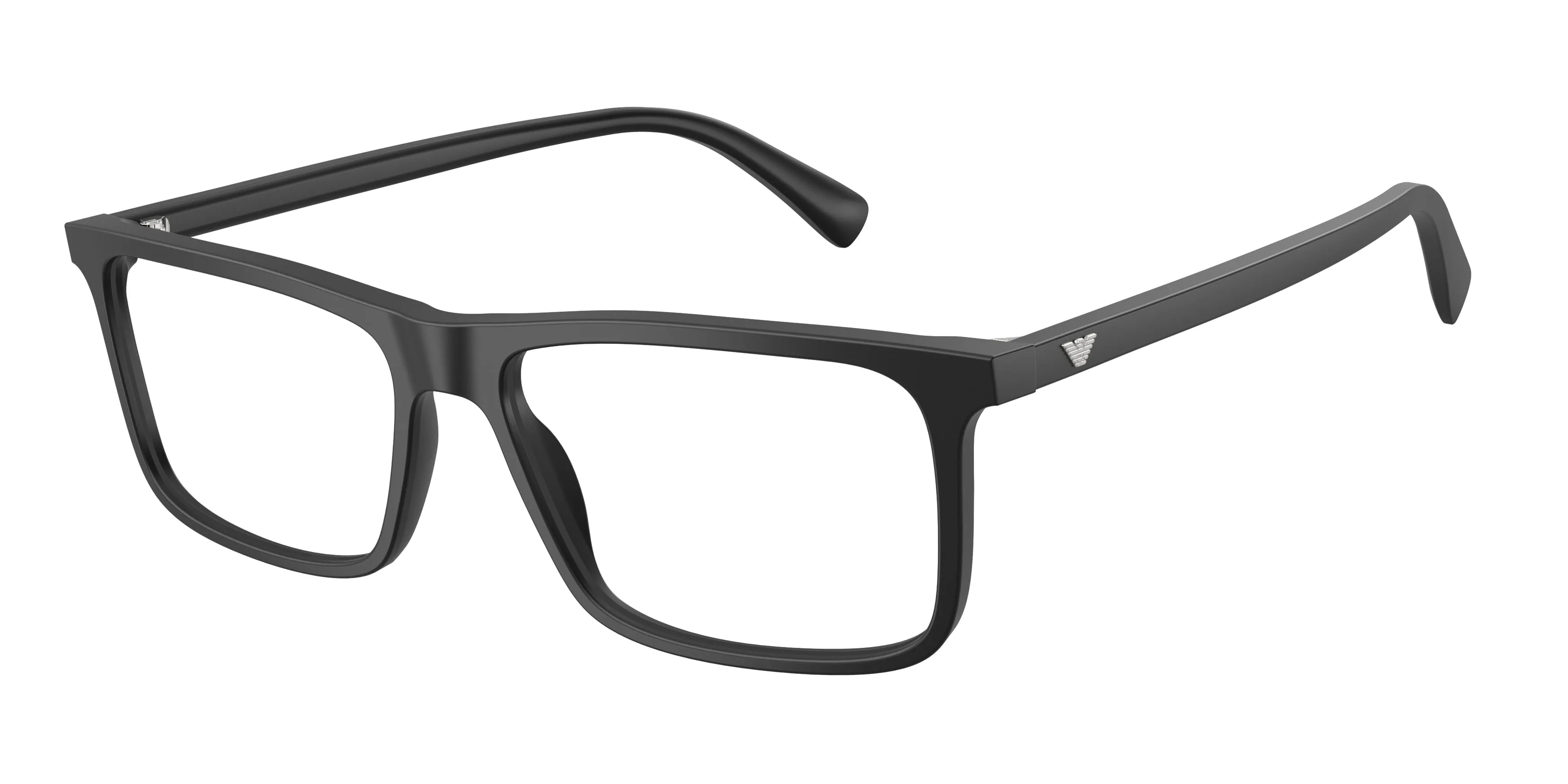 Emporio Armani EA3288 5001 Montature da vista Acetato Nero Trasparente Squadrata Normale - immagine 1