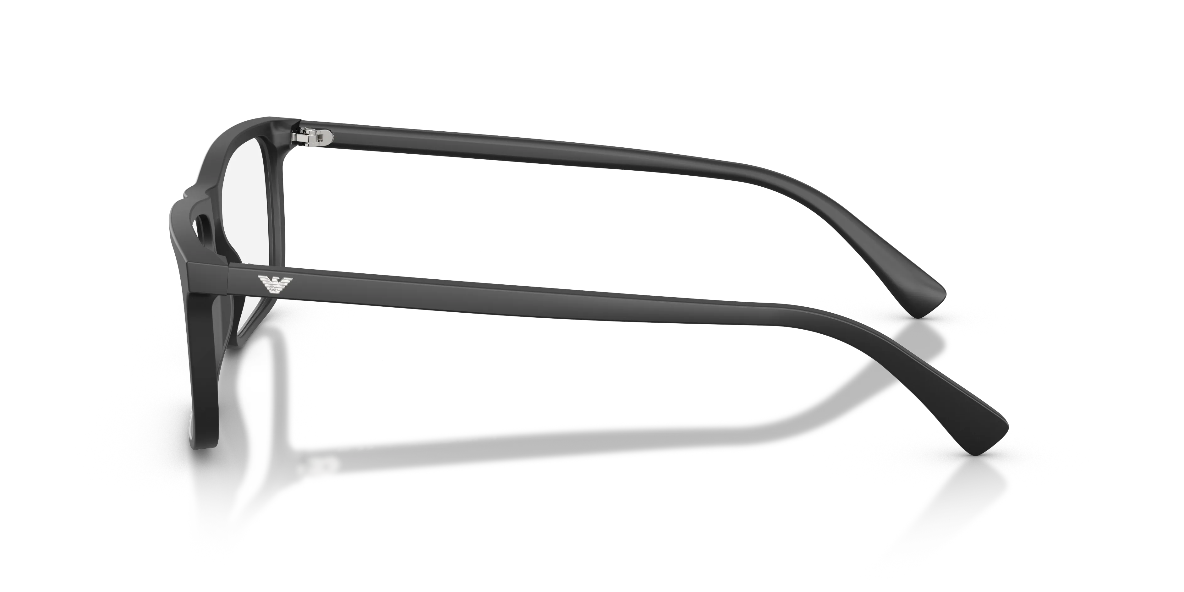 Emporio Armani EA3288 5001 Montature da vista Acetato Nero Trasparente Squadrata Normale - immagine 4