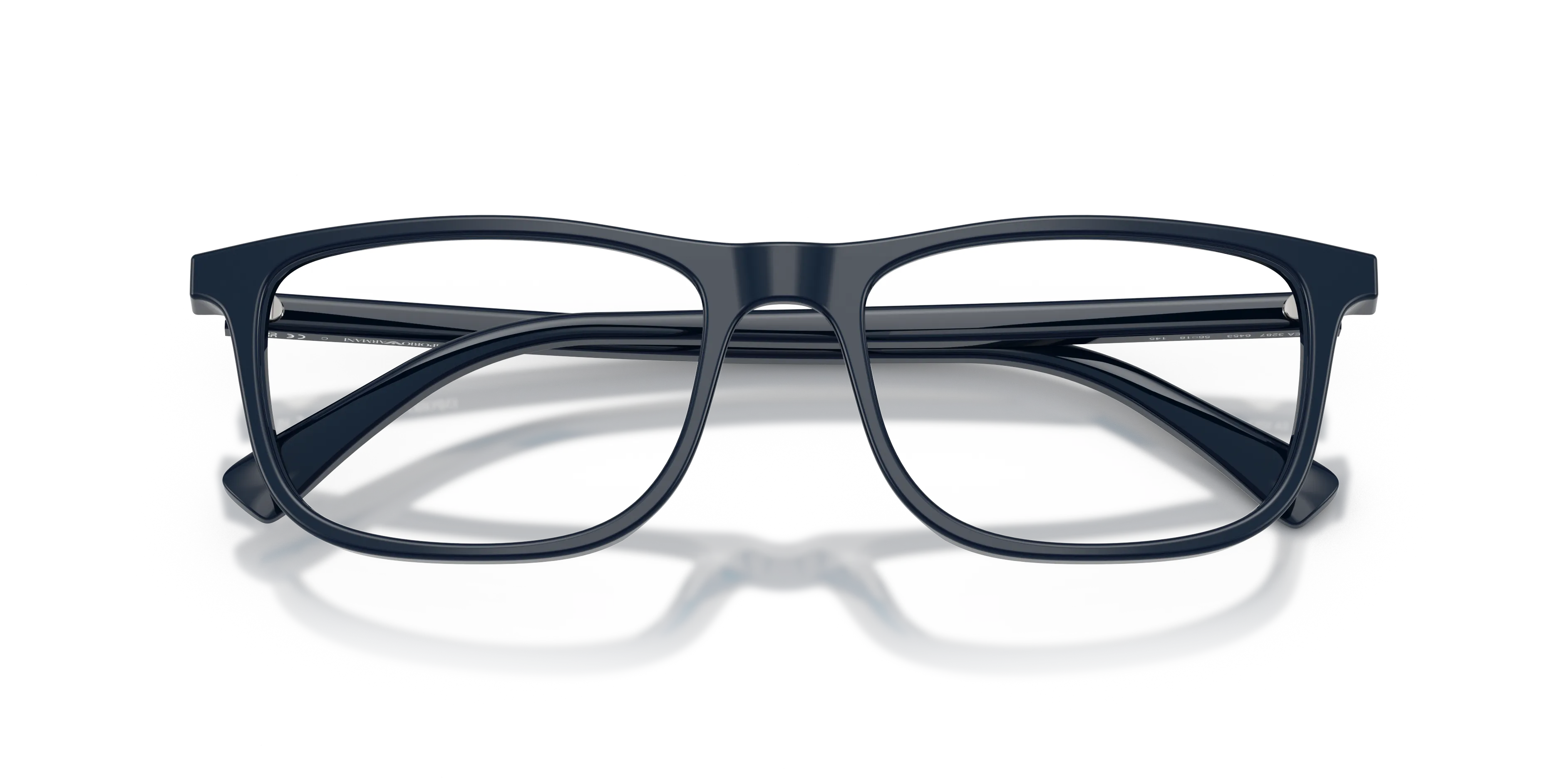 Emporio Armani EA3287 6453 Montature da vista Acetato Blu Trasparente Pillow Normale - immagine 2